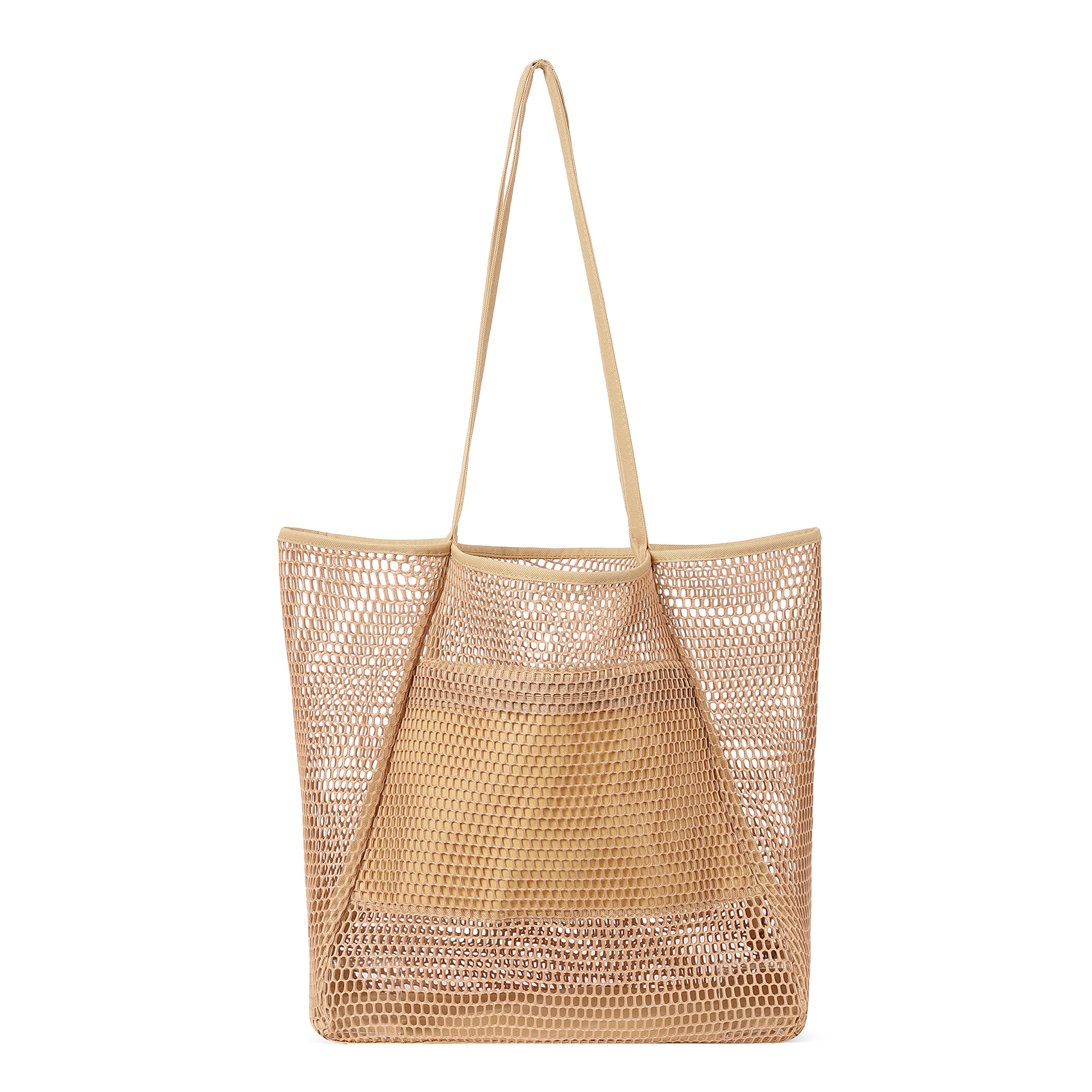 CLUCI Mesh Tote Bag Beach Tote Bag Essentials For Women Shoulder Handbags