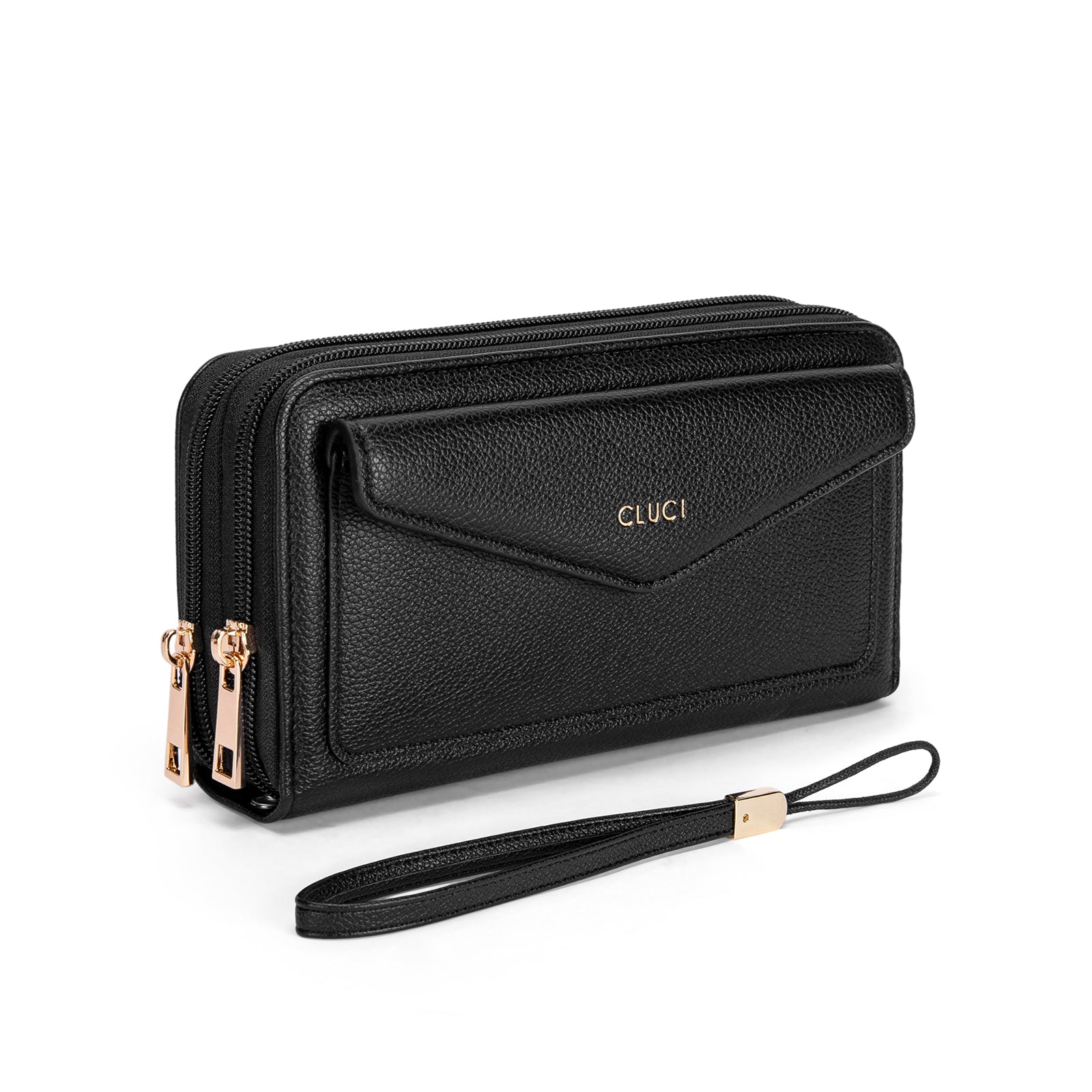 CLUCI Wallet Women Large Capacity Wristlet Purse for Women Long Ladies Wallet RFID Blocking Multi Credit Card Holder
