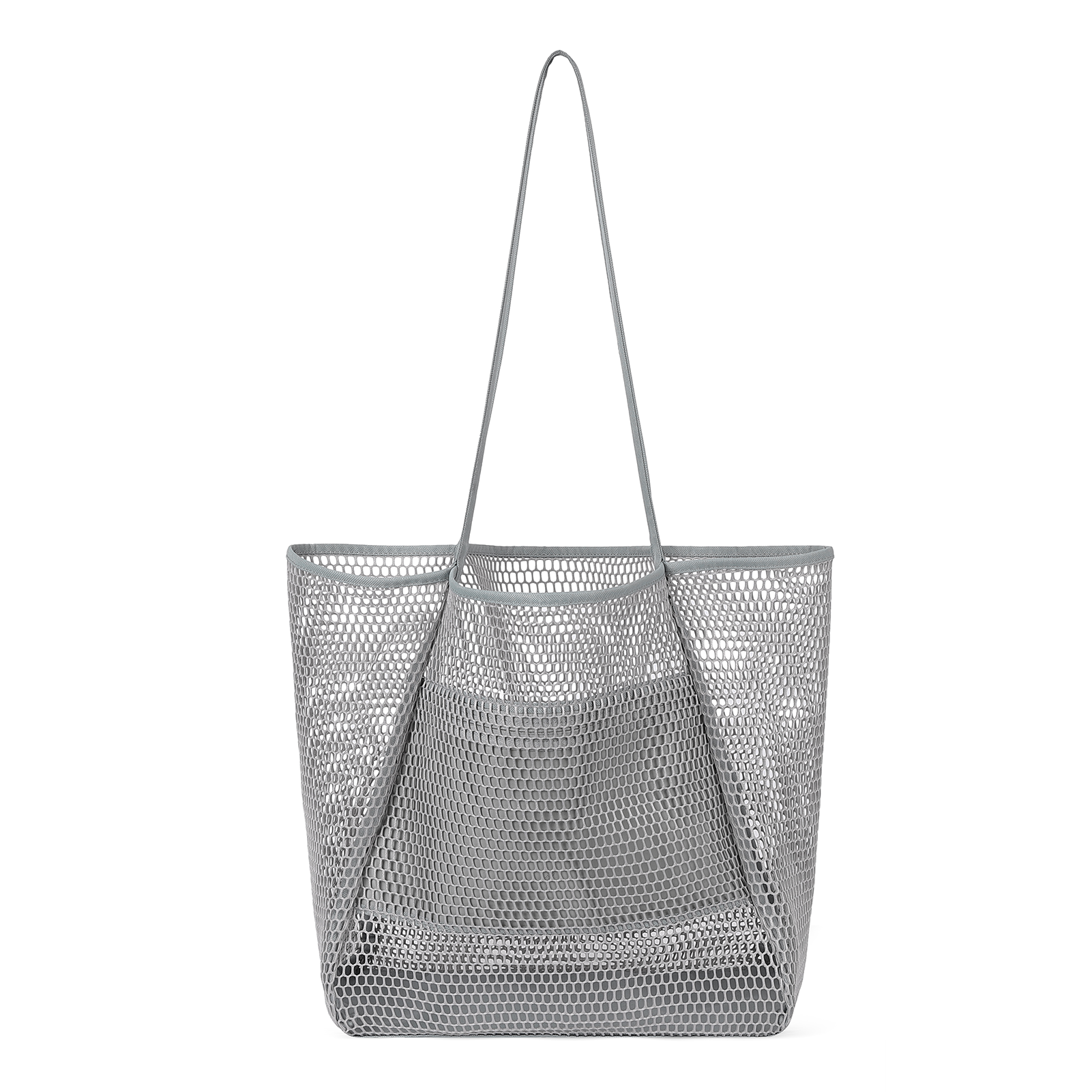 CLUCI Mesh Tote Bag Beach Tote Bag Essentials For Women Shoulder Handbags