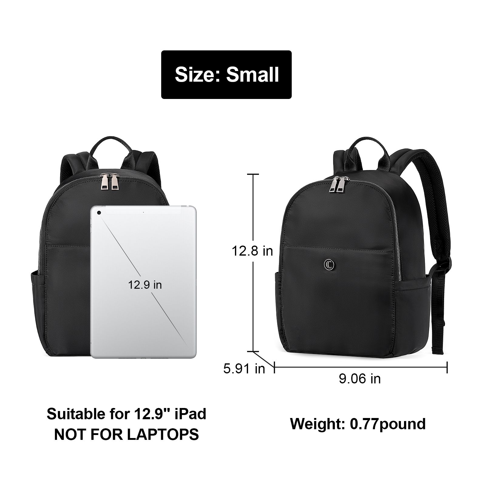 CLUCI Small Backpack for Women Mini Canvas Designer Backpack Purse Travel Lady Casual Daypack