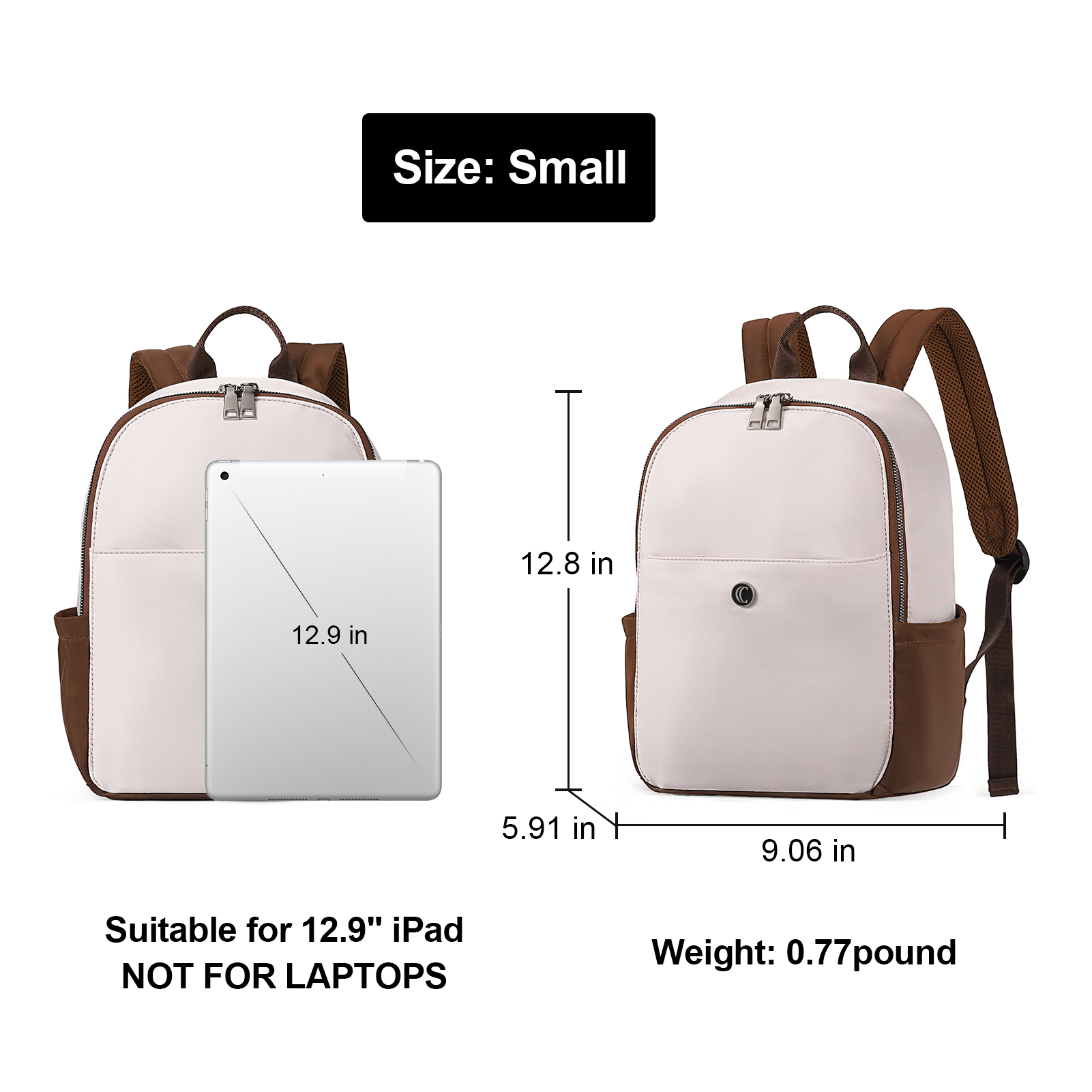 CLUCI Small Backpack for Women Mini Canvas Designer Backpack Purse Travel Lady Casual Daypack