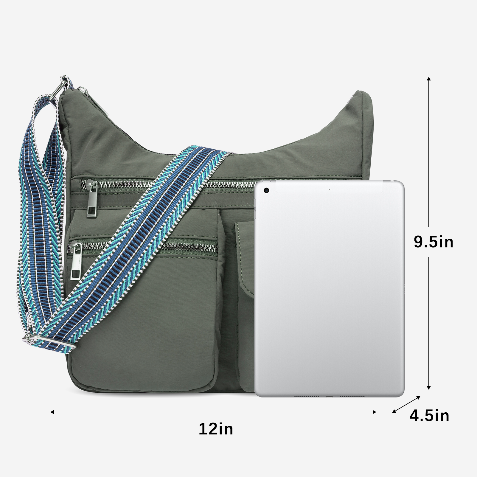 Waterproof Nylon Crossbody Bags For Women Trendy Fashion Shoulder Bag Purse