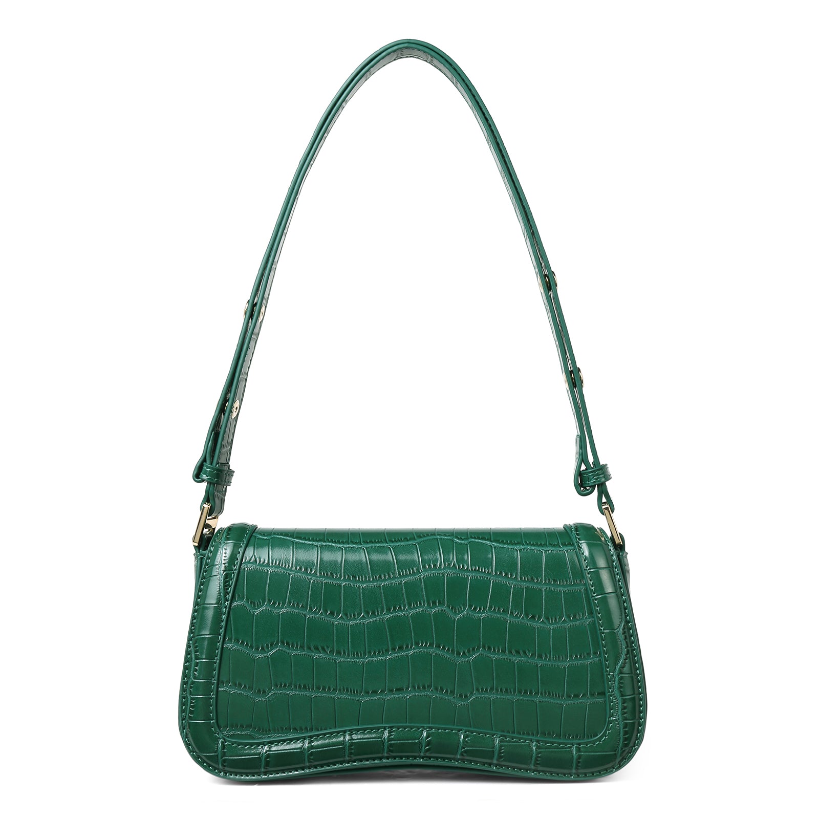 CLUCI Leather Shoulder Baguette Bags for Women