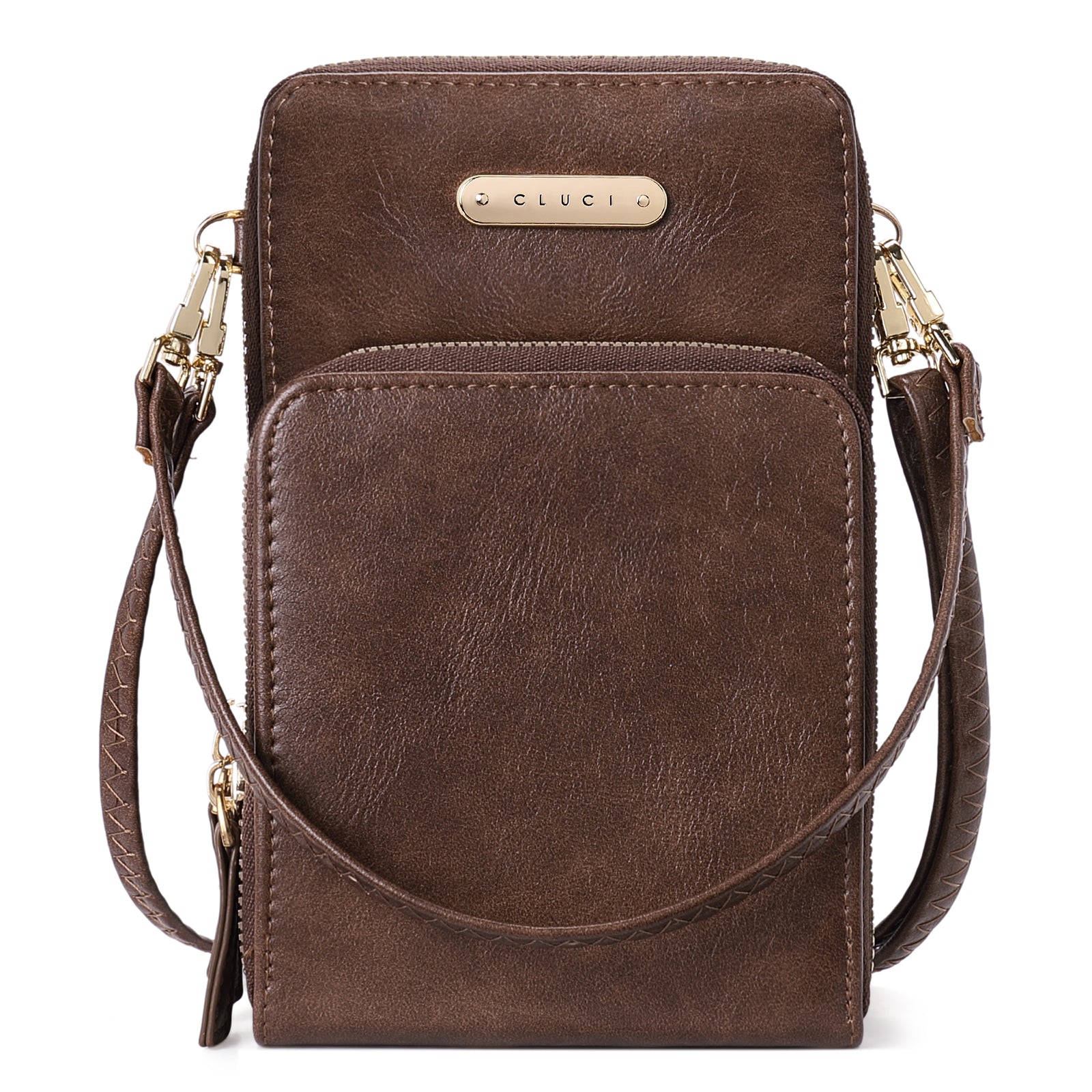 CLUCI Small Crossbody Bag for Women Leather Cellphone Shoulder Purses Fashion Travel Designer Wallet