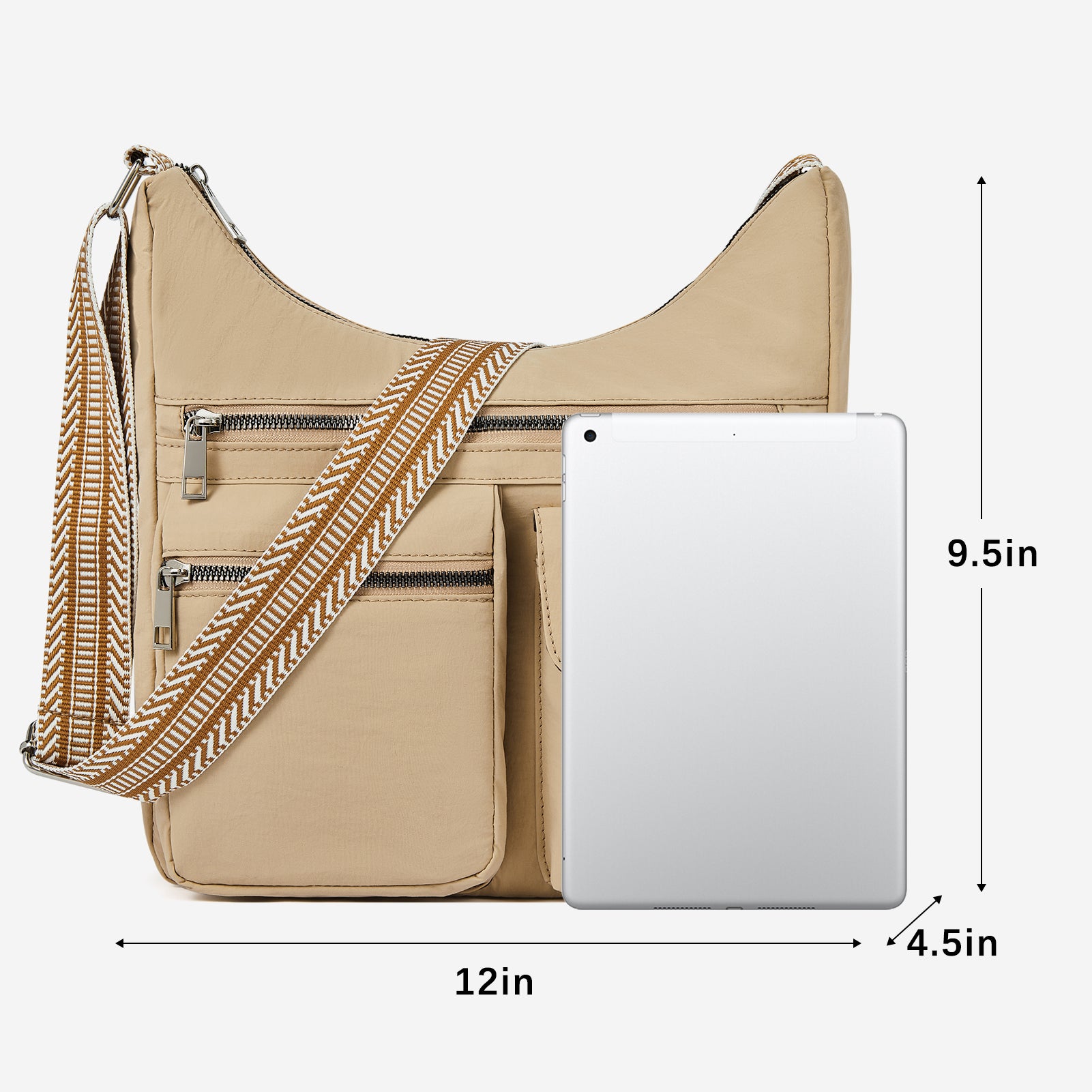 Waterproof Nylon Crossbody Bags For Women Trendy Fashion Shoulder Bag Purse