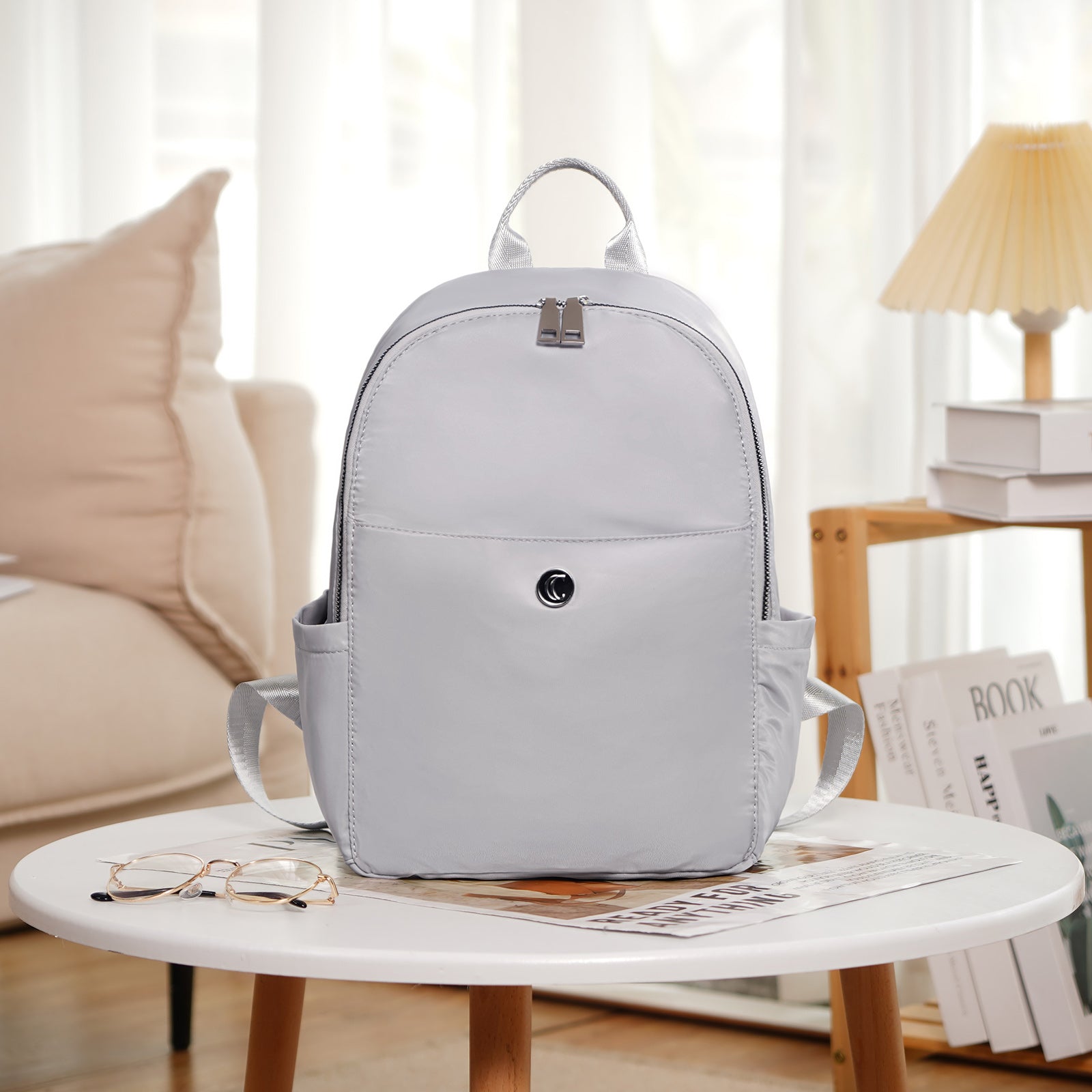 CLUCI Small Backpack for Women Mini Canvas Designer Backpack Purse Travel Lady Casual Daypack