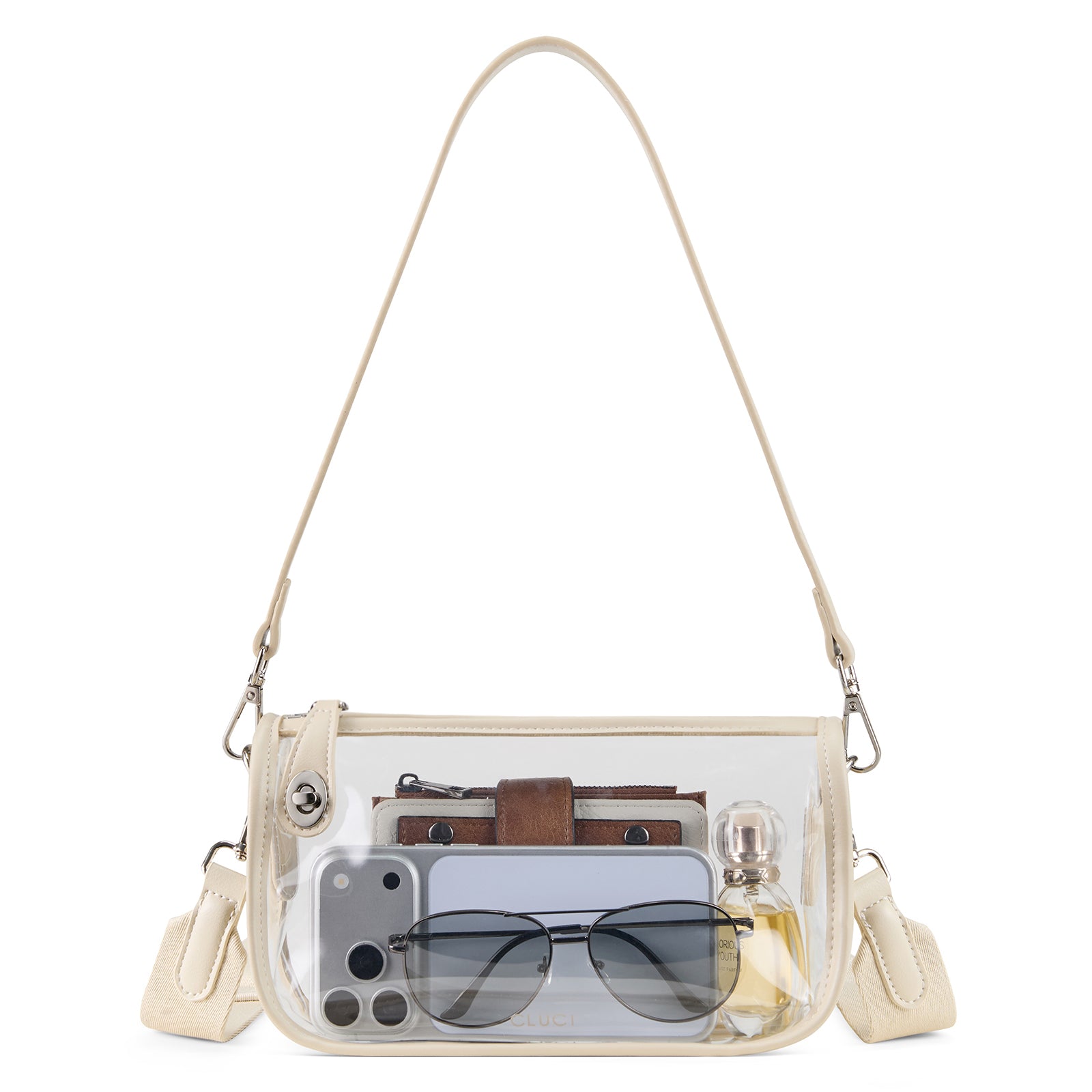 CLUCI Clear Purse Crossbody Bags for Concerts Sports Events Festivals