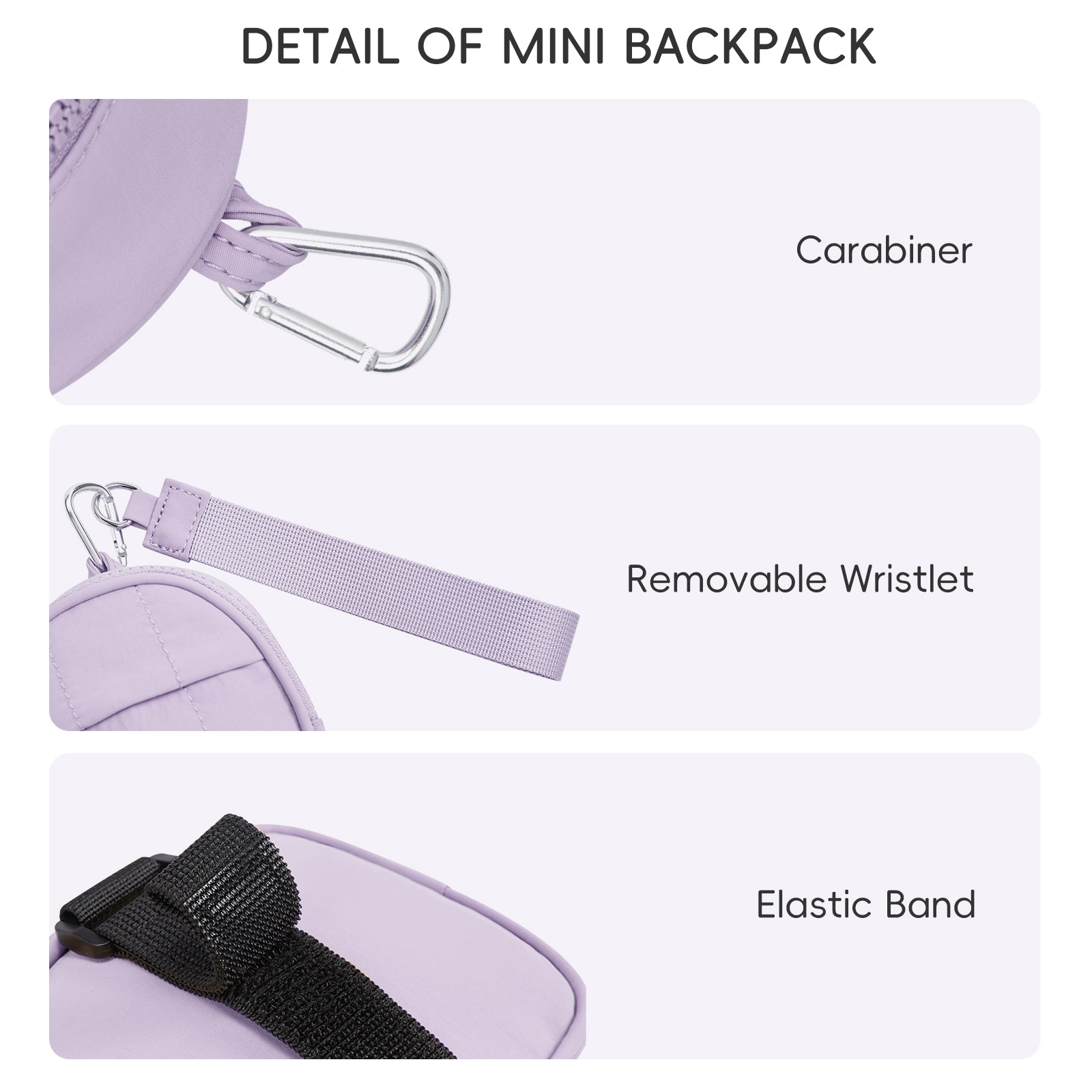 CLUCI Mini Cute Puffer Keychain Wallet with 3 RFID Card Slots