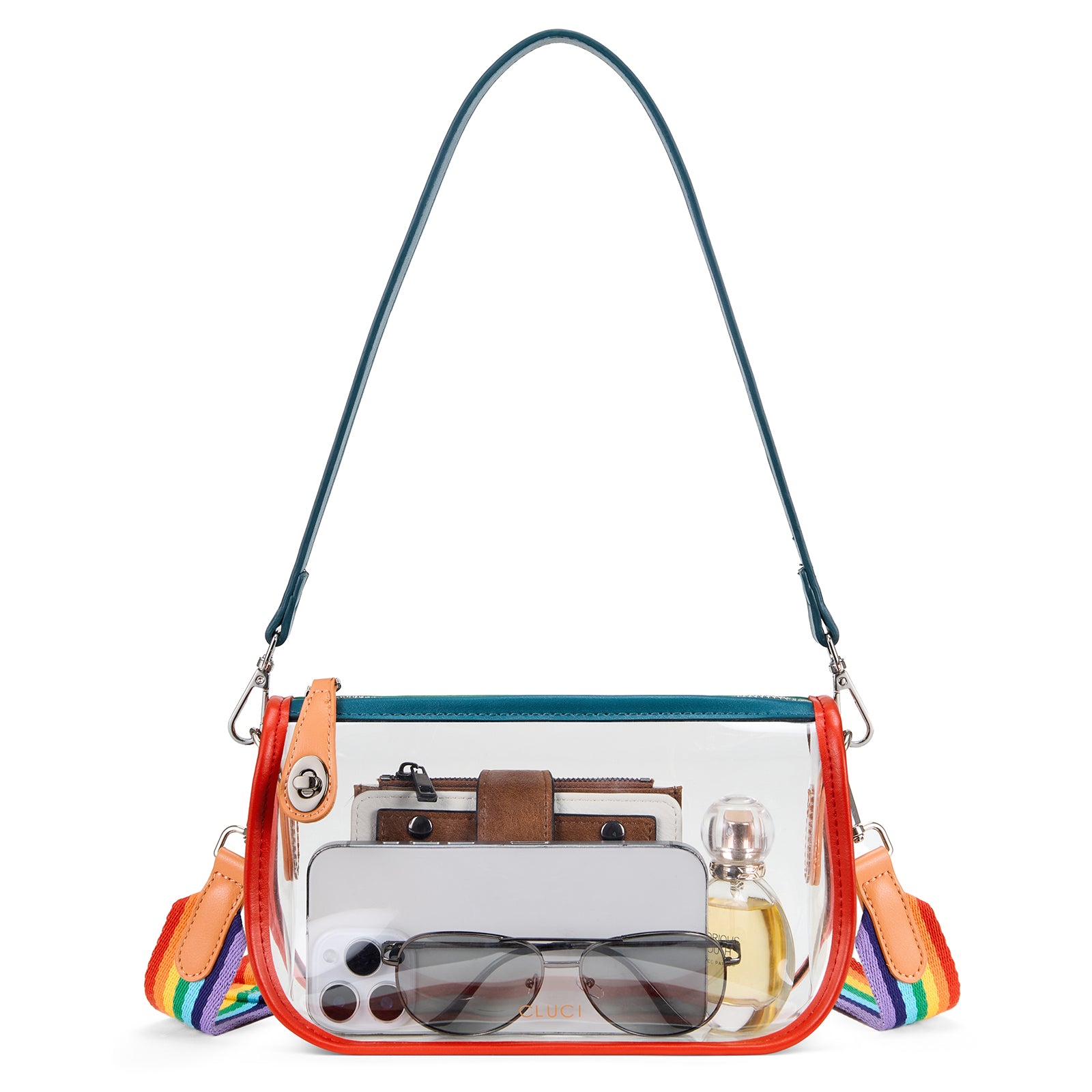 CLUCI Clear Purse Crossbody Bags for Concerts Sports Events Festivals