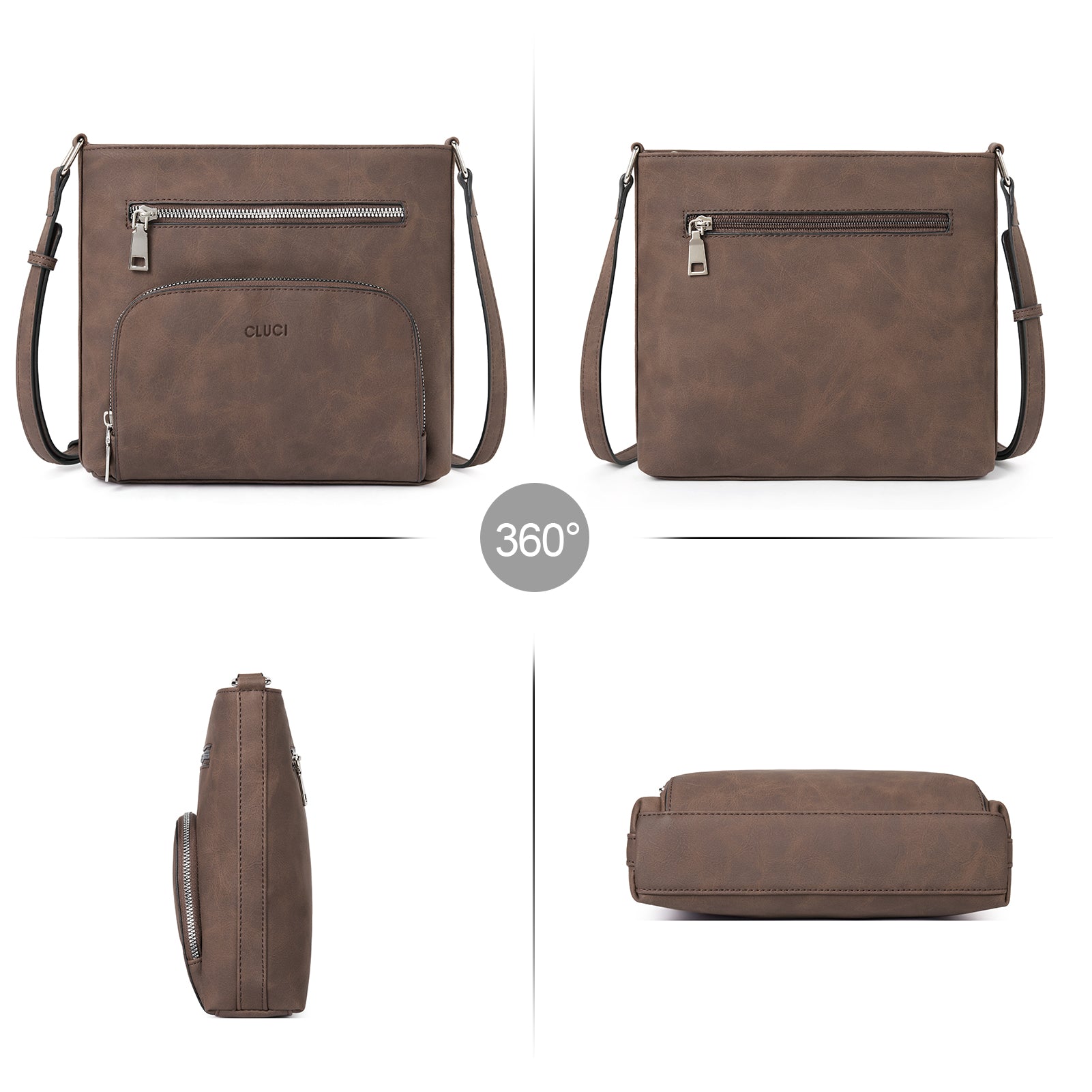 Amos Vintage Patchwork Crossbody Bag