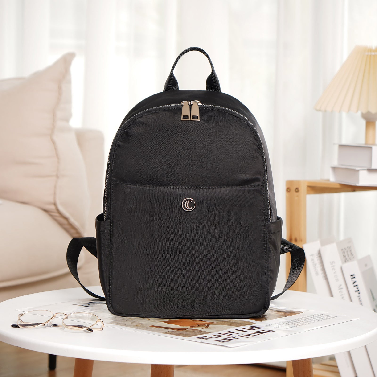 CLUCI Small Backpack for Women Mini Canvas Designer Backpack Purse Travel Lady Casual Daypack