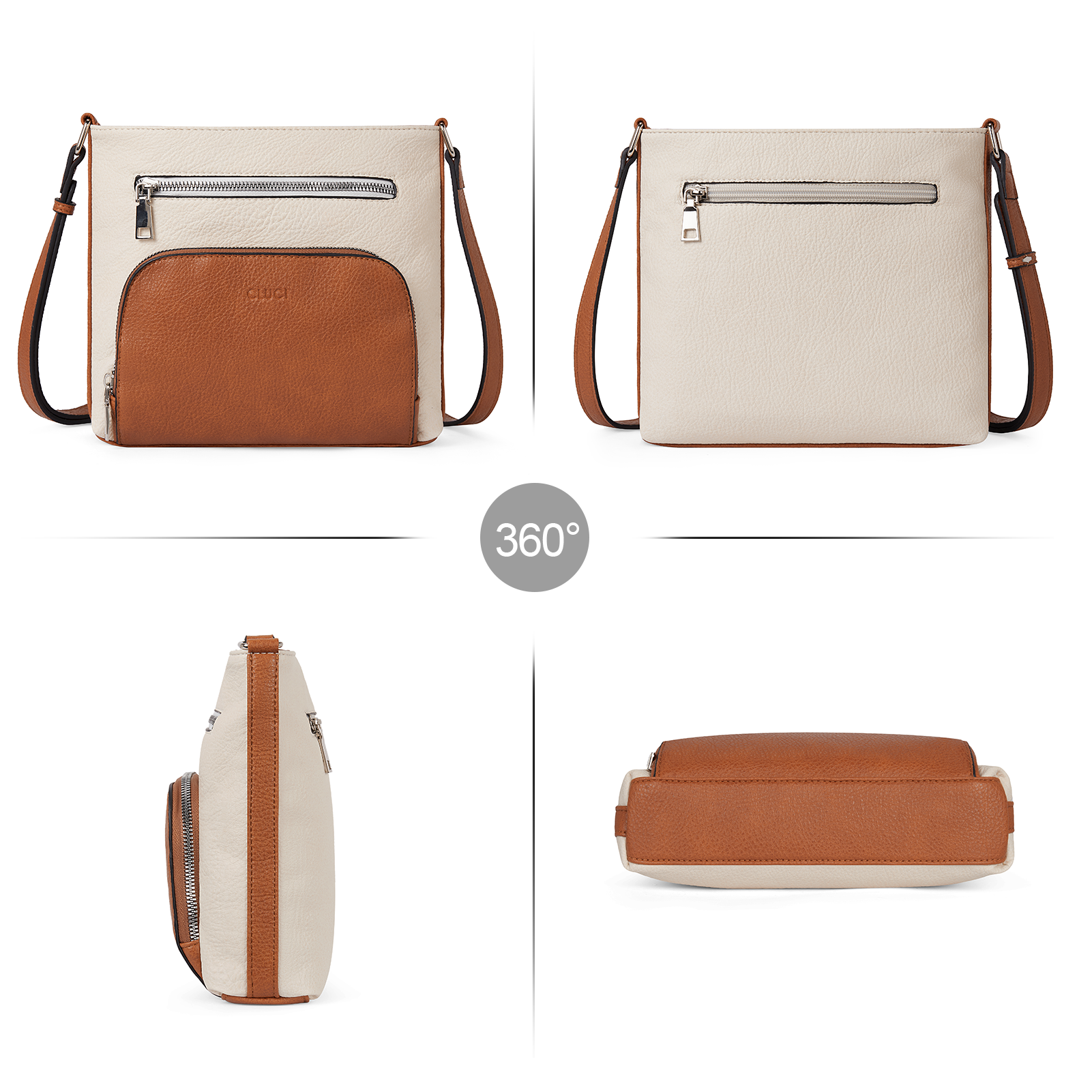 Amos Vintage Patchwork Crossbody Bag