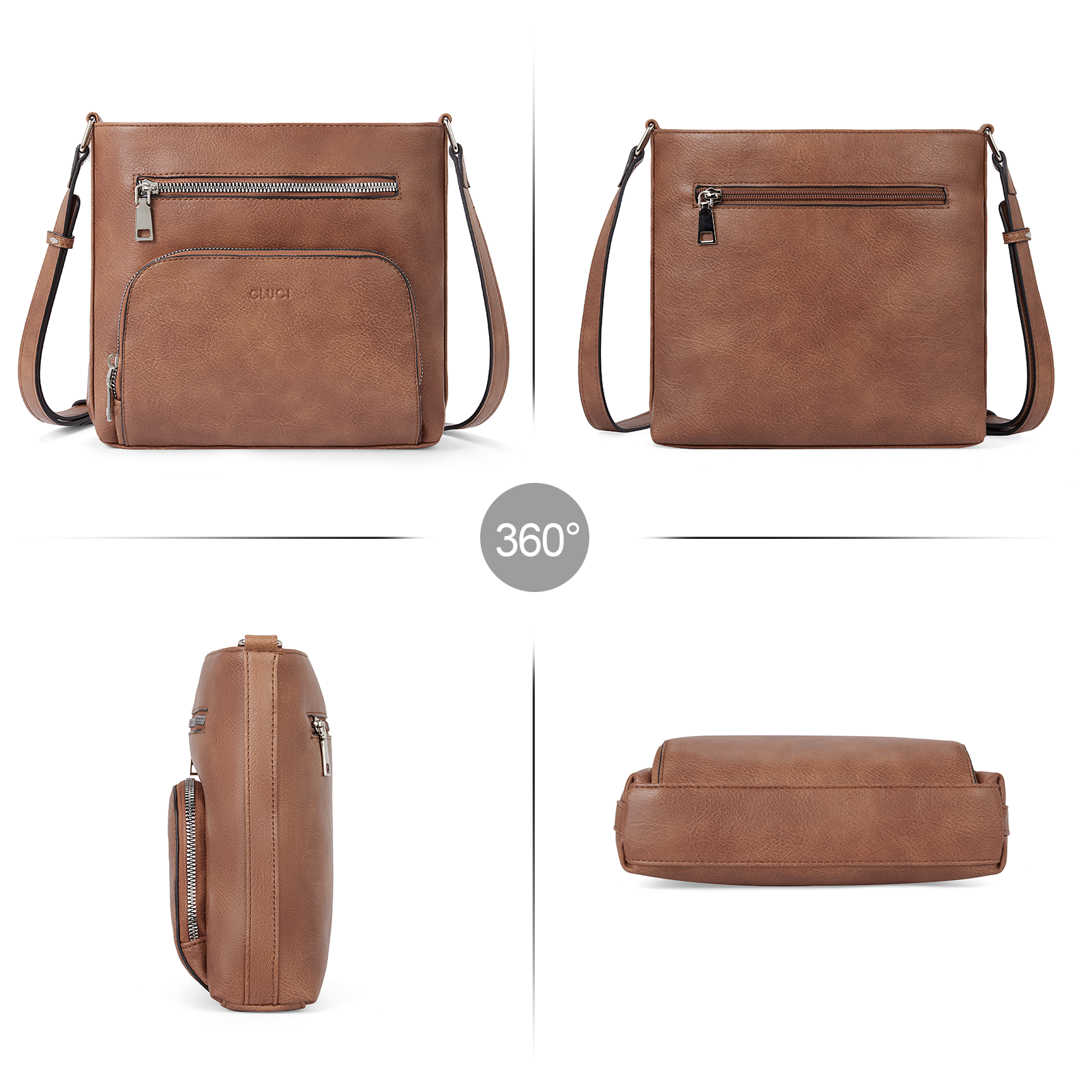 Amos Vintage Patchwork Crossbody Bag