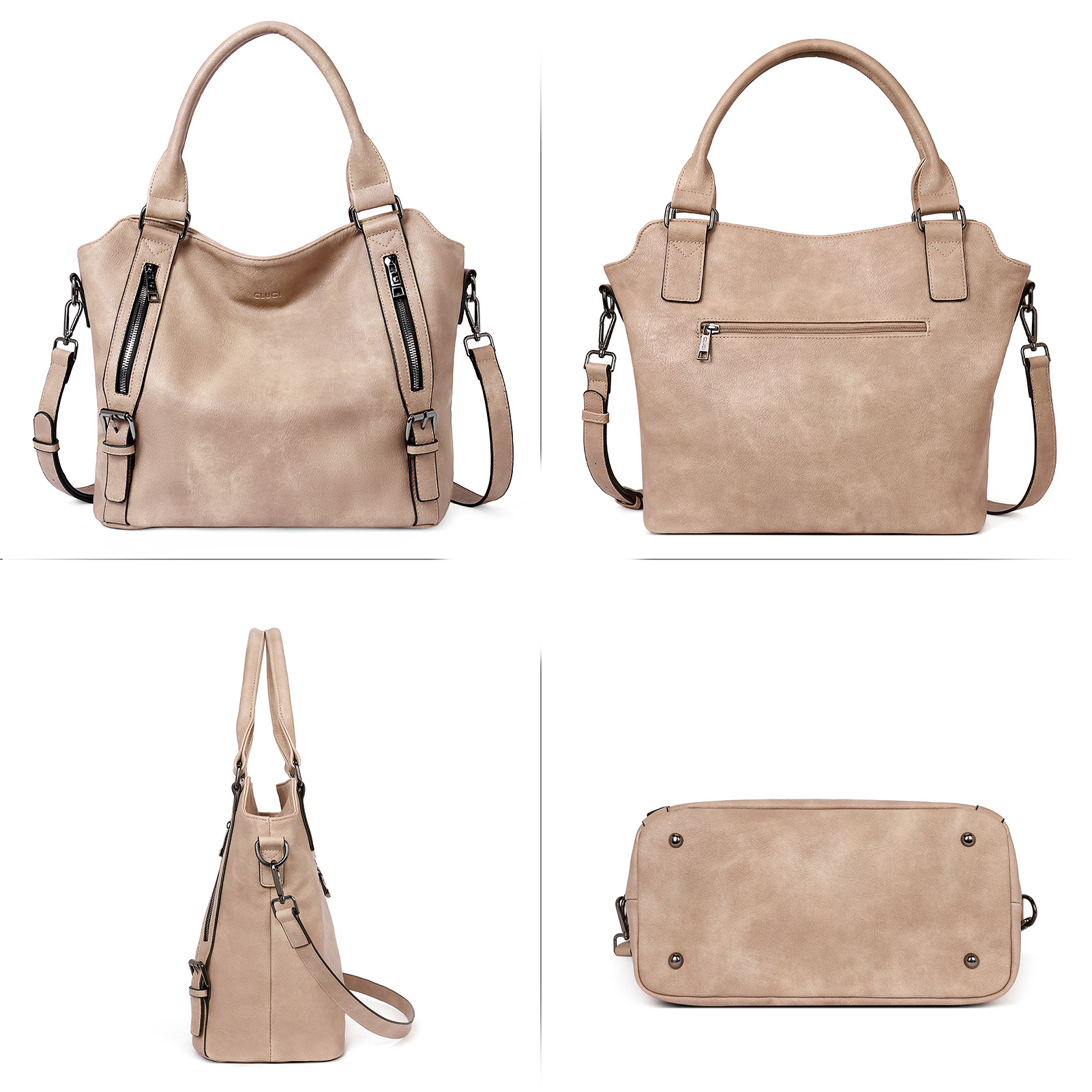 CLUCI Hobo Bags Large Tote with Adjustable Shoulder Strap