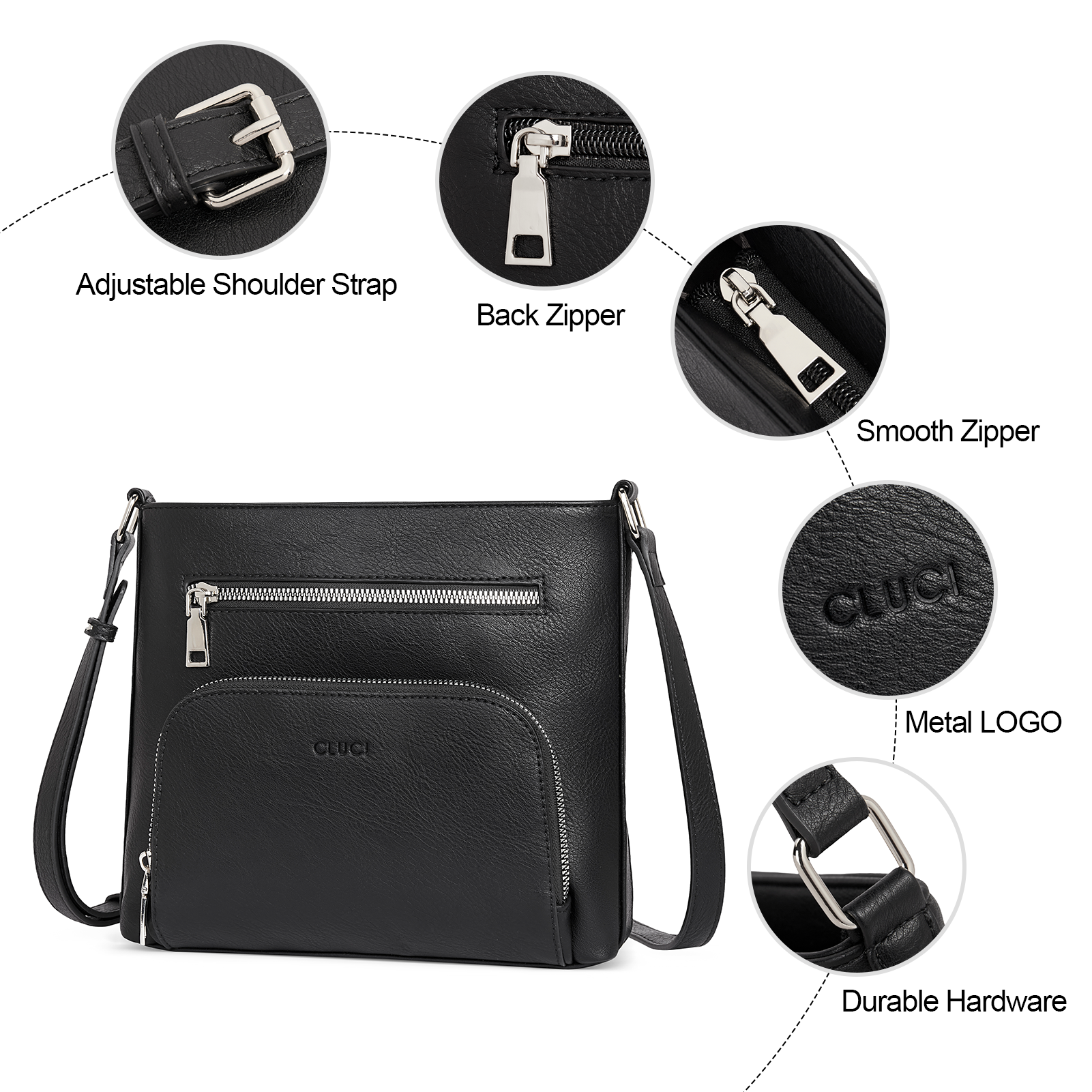 Amos Vintage Patchwork Crossbody Bag