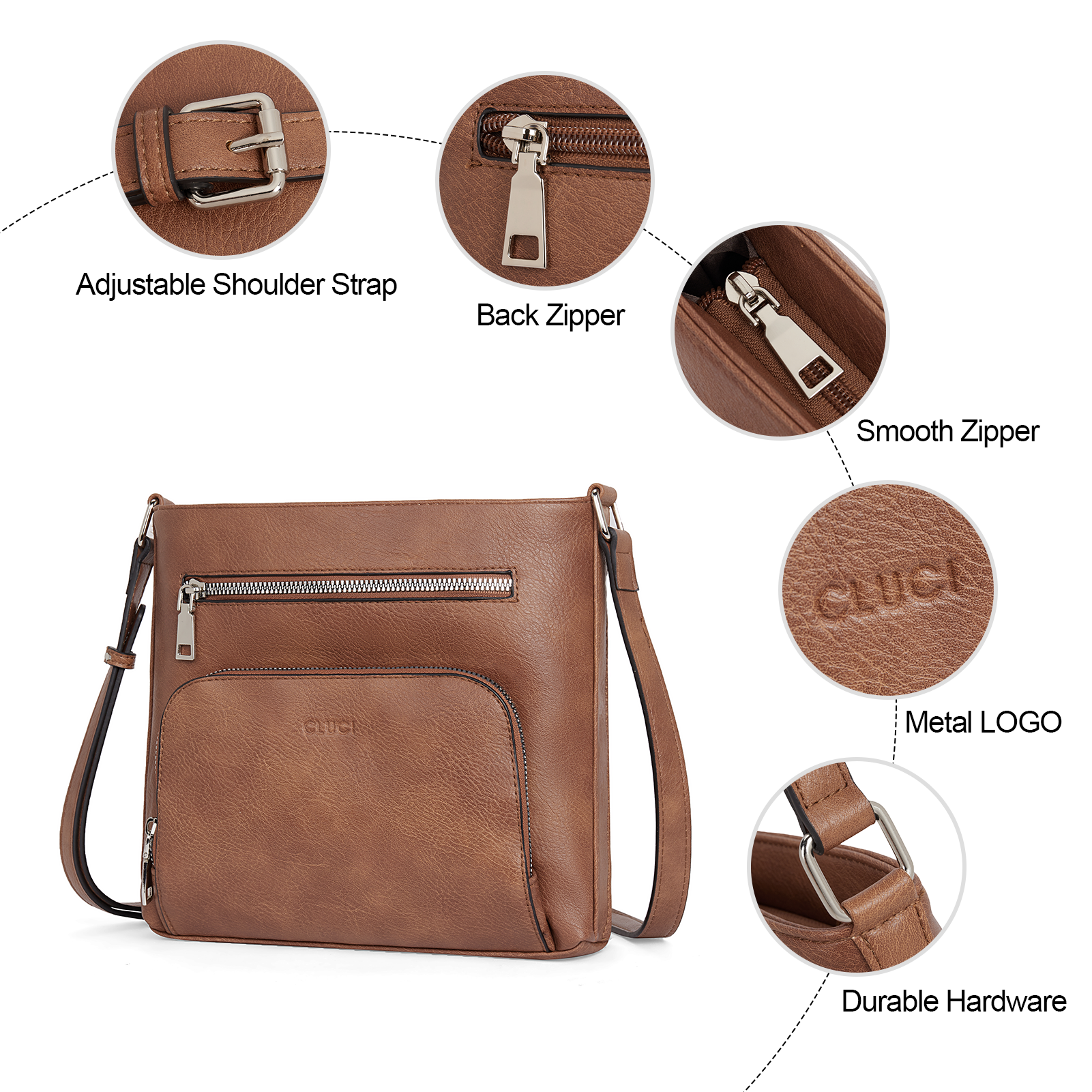 Amos Vintage Patchwork Crossbody Bag