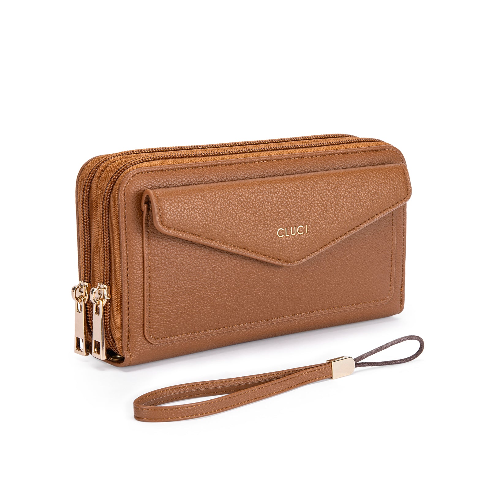 CLUCI Wallet Women Large Capacity Wristlet Purse for Women Long Ladies Wallet RFID Blocking Multi Credit Card Holder
