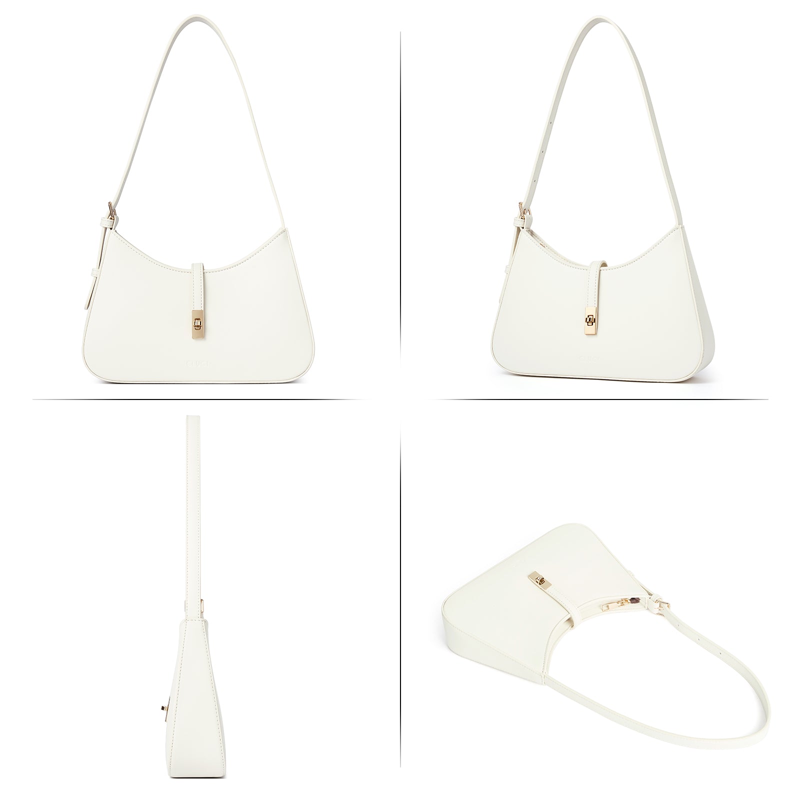 CLUCI Shoulder Bag for Women, Purses for Women, Handbag Hobo Bags Vegan Leather Crossbody Purse with Adjustable Strap