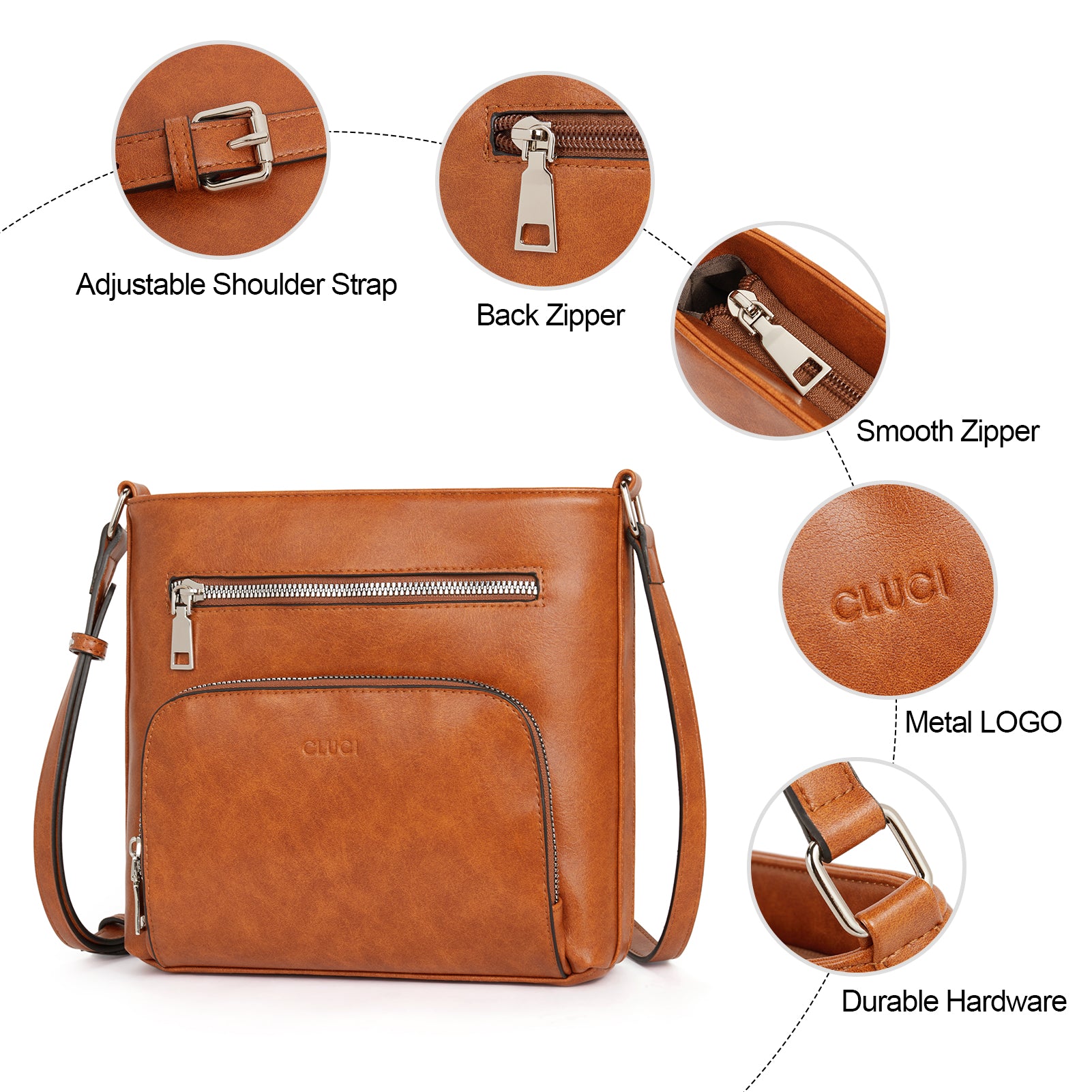 Amos Vintage Patchwork Crossbody Bag