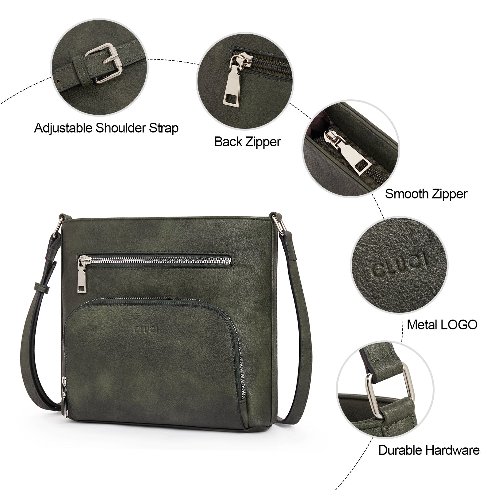 Amos Vintage Patchwork Crossbody Bag