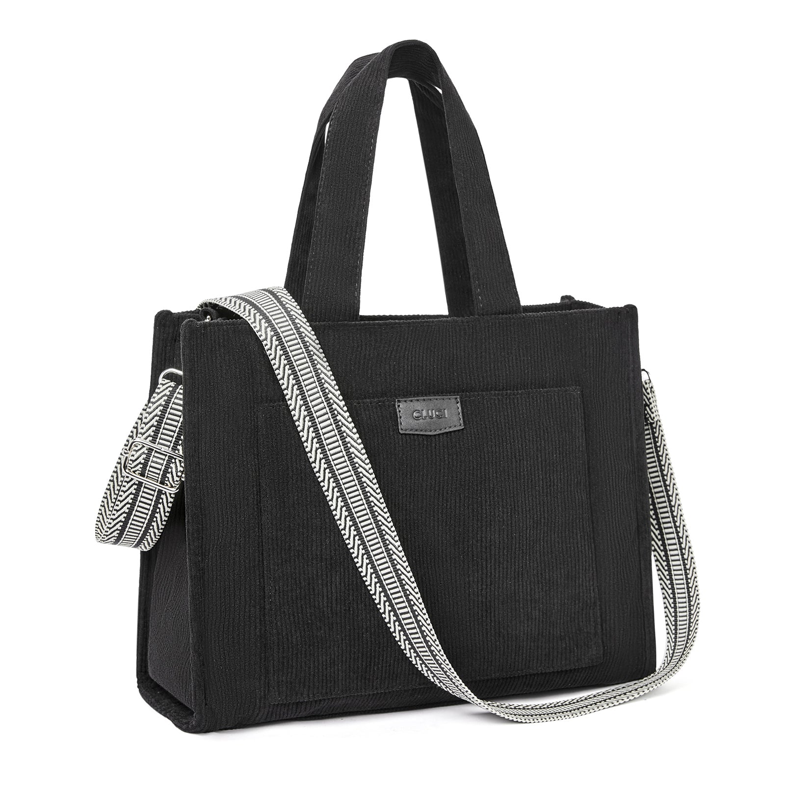Wide Purse Strap Crossbody Purses Adjustable Replacement Shoulder Handbag Strap—Black