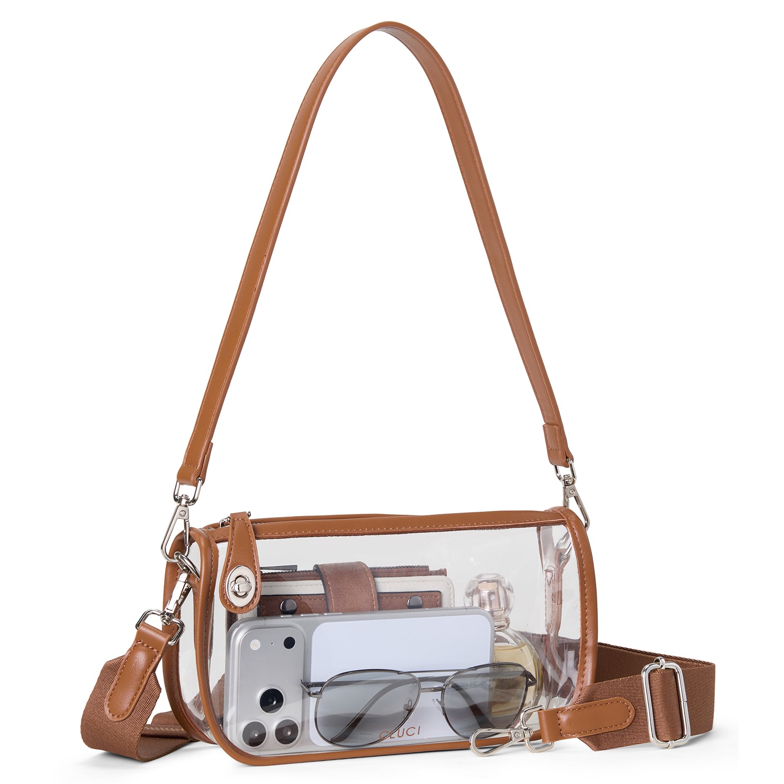 CLUCI Clear Purse Crossbody Bags for Concerts Sports Events Festivals