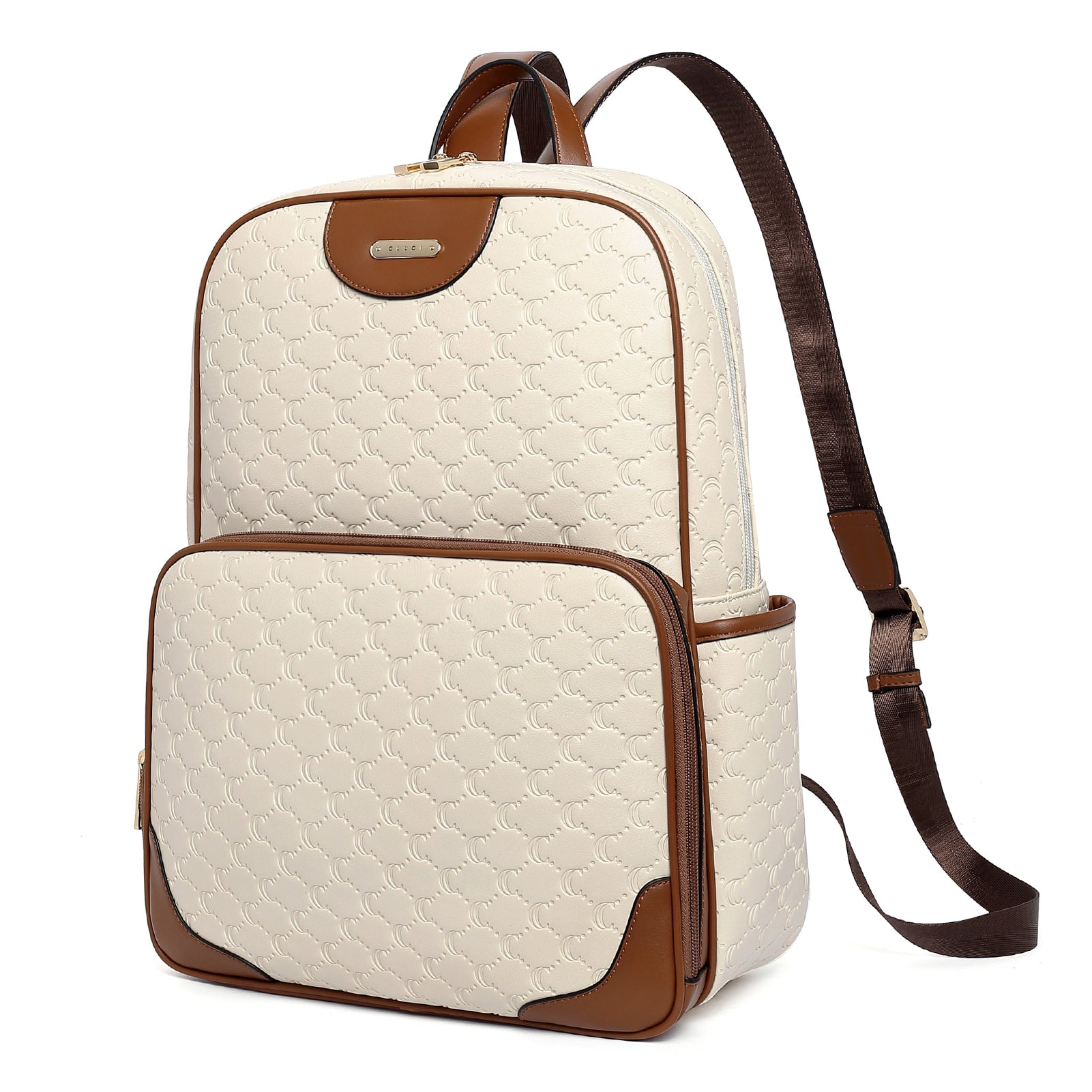 Koch Vegan Womens Designer Laptop Backpack With Luggage Strap