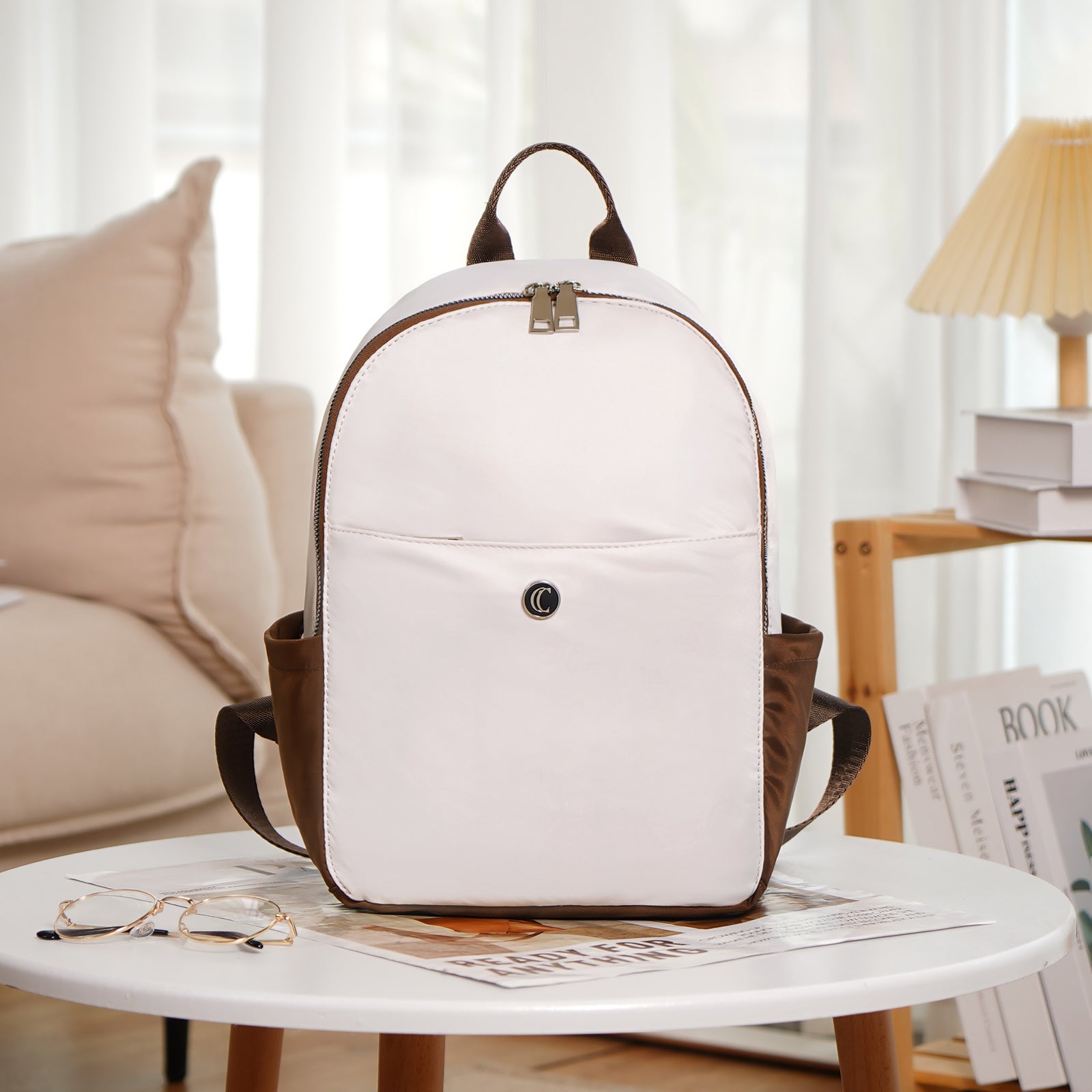 CLUCI Small Backpack for Women Mini Canvas Designer Backpack Purse Travel Lady Casual Daypack