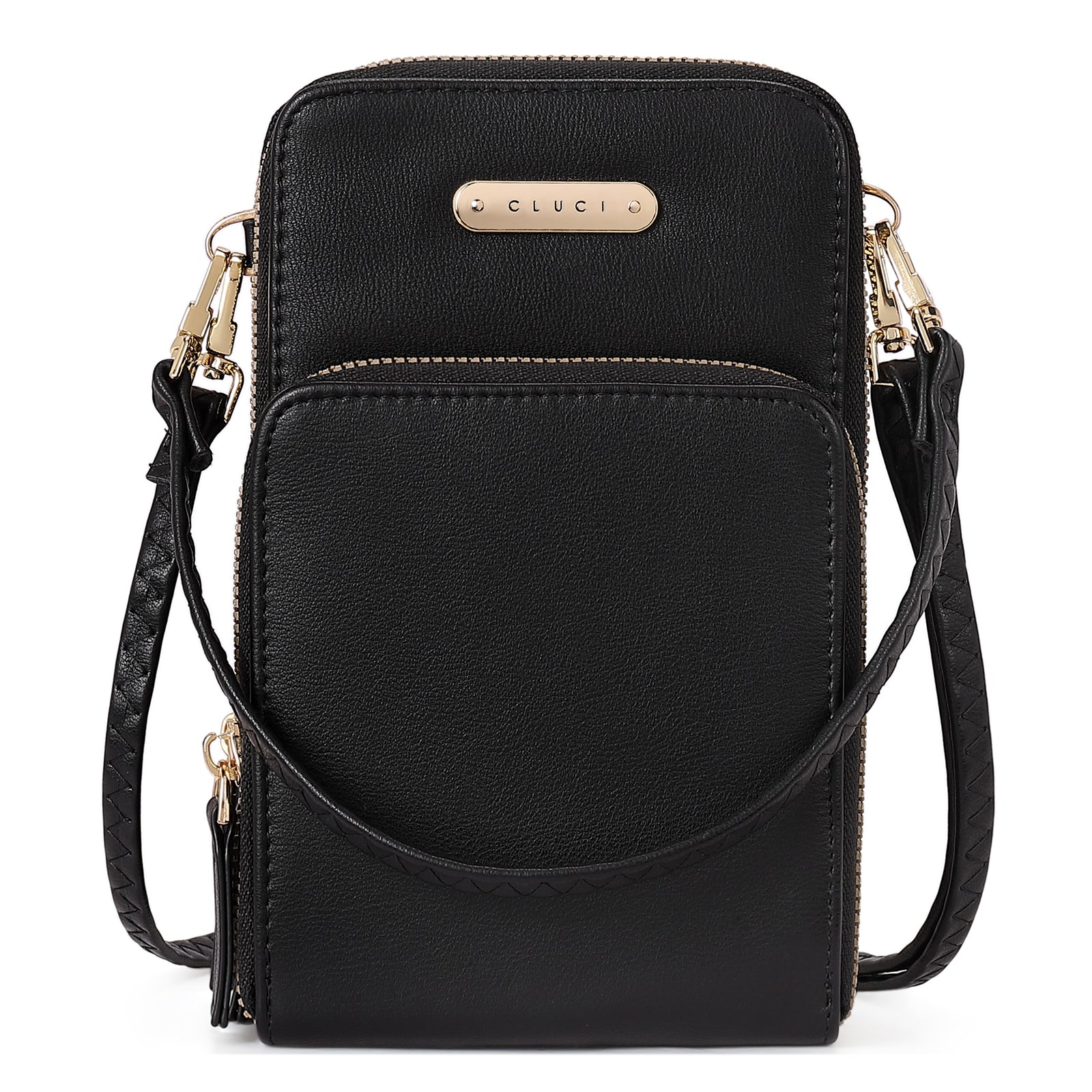 CLUCI Small Crossbody Bag for Women Leather Cellphone Shoulder Purses Fashion Travel Designer Wallet