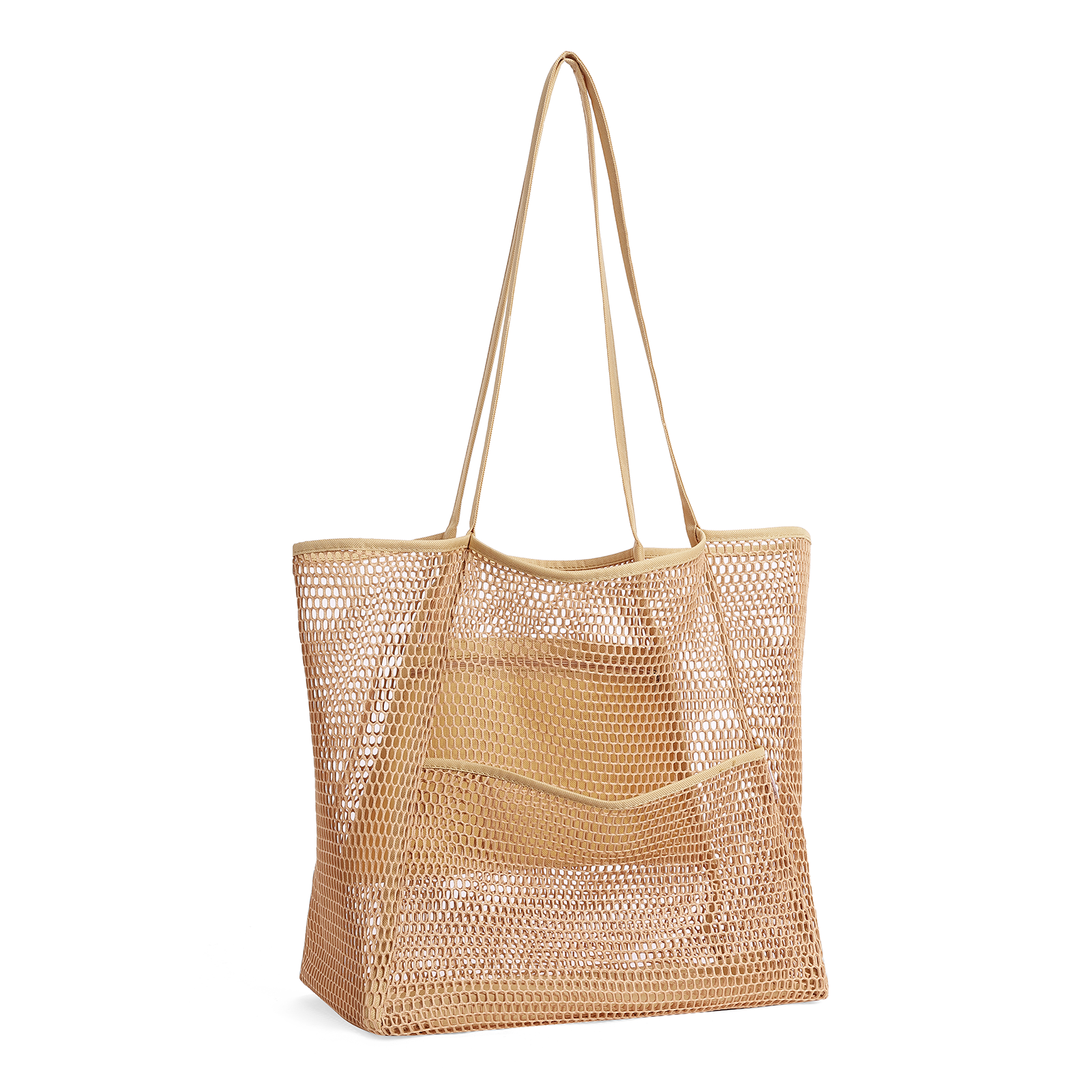 CLUCI Mesh Tote Bag Beach Tote Bag Essentials For Women Shoulder Handbags