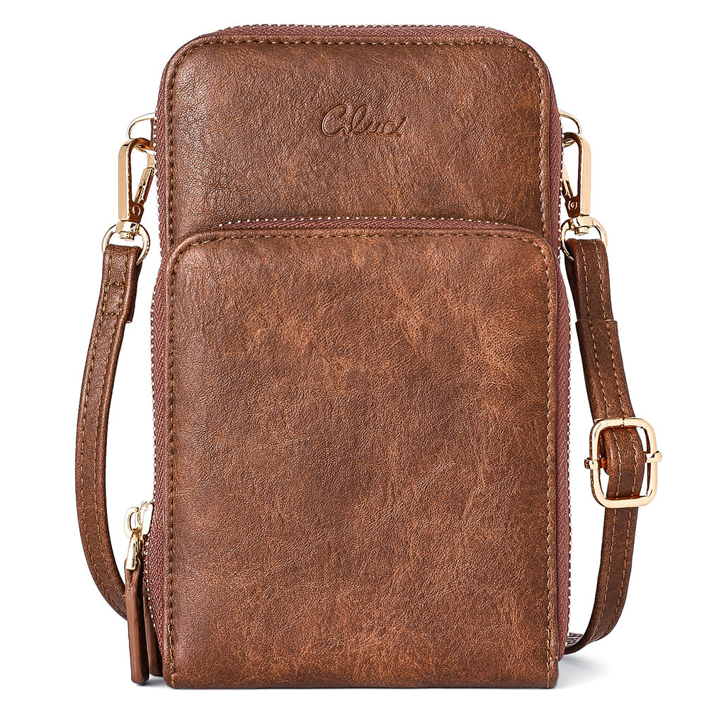 CLUCI Small Crossbody Bag for Women Leather Cellphone Shoulder Purses Fashion Travel Designer Wallet