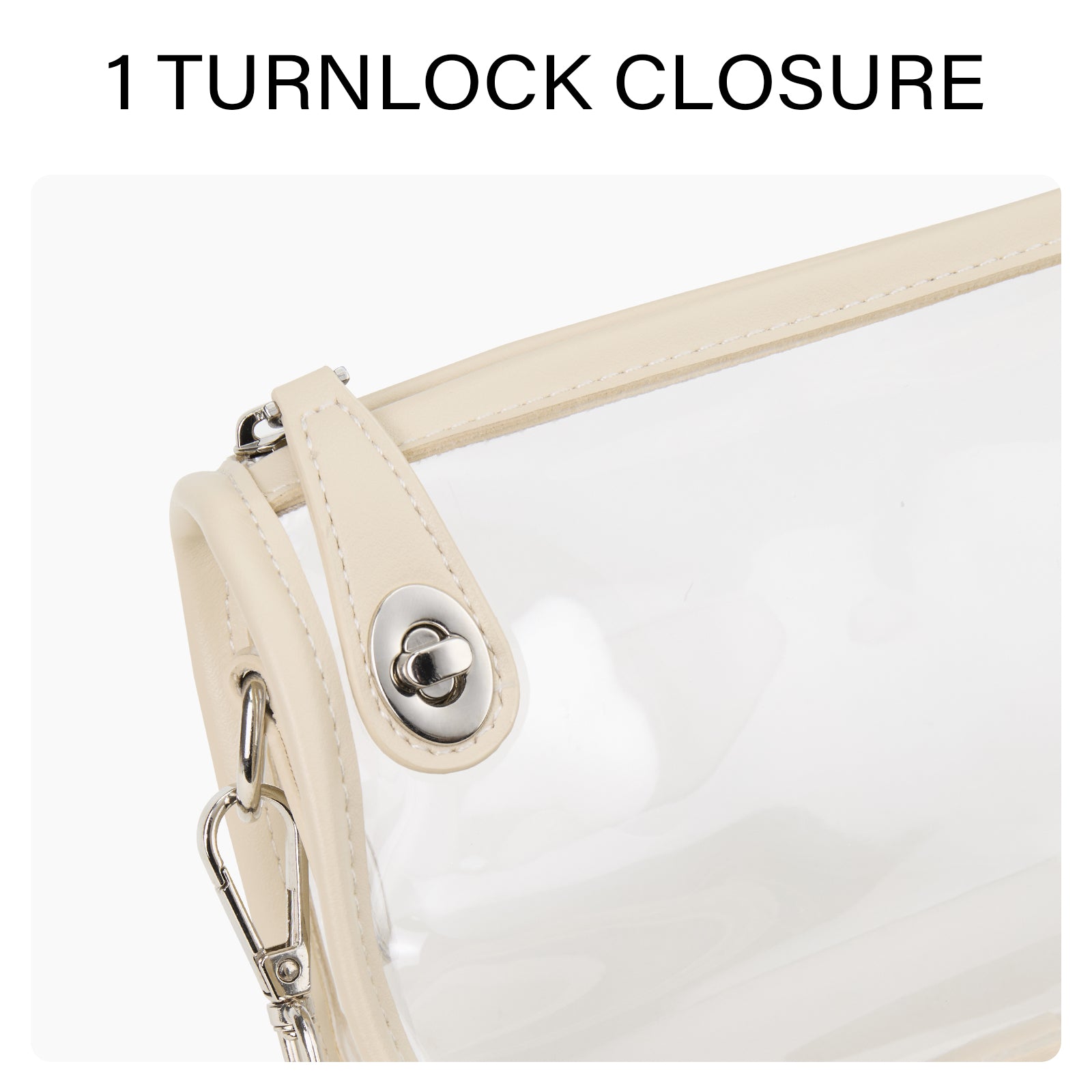 CLUCI Clear Purse Crossbody Bags for Concerts Sports Events Festivals