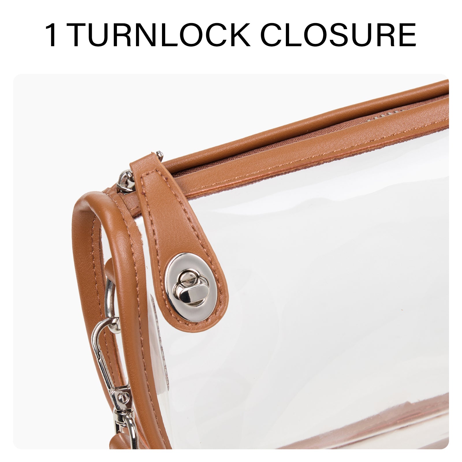CLUCI Clear Purse Crossbody Bags for Concerts Sports Events Festivals