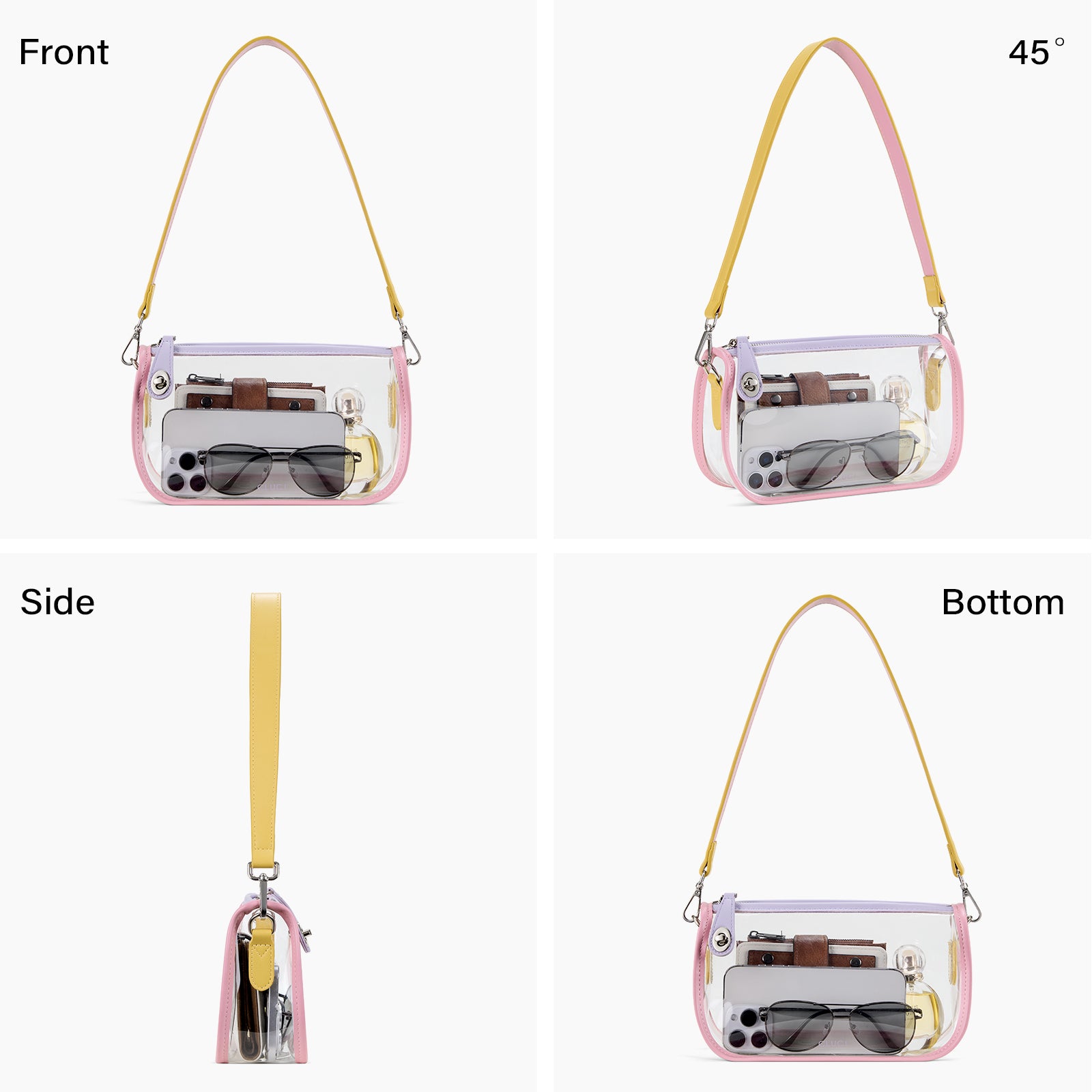 CLUCI Clear Purse Crossbody Bags for Concerts Sports Events Festivals