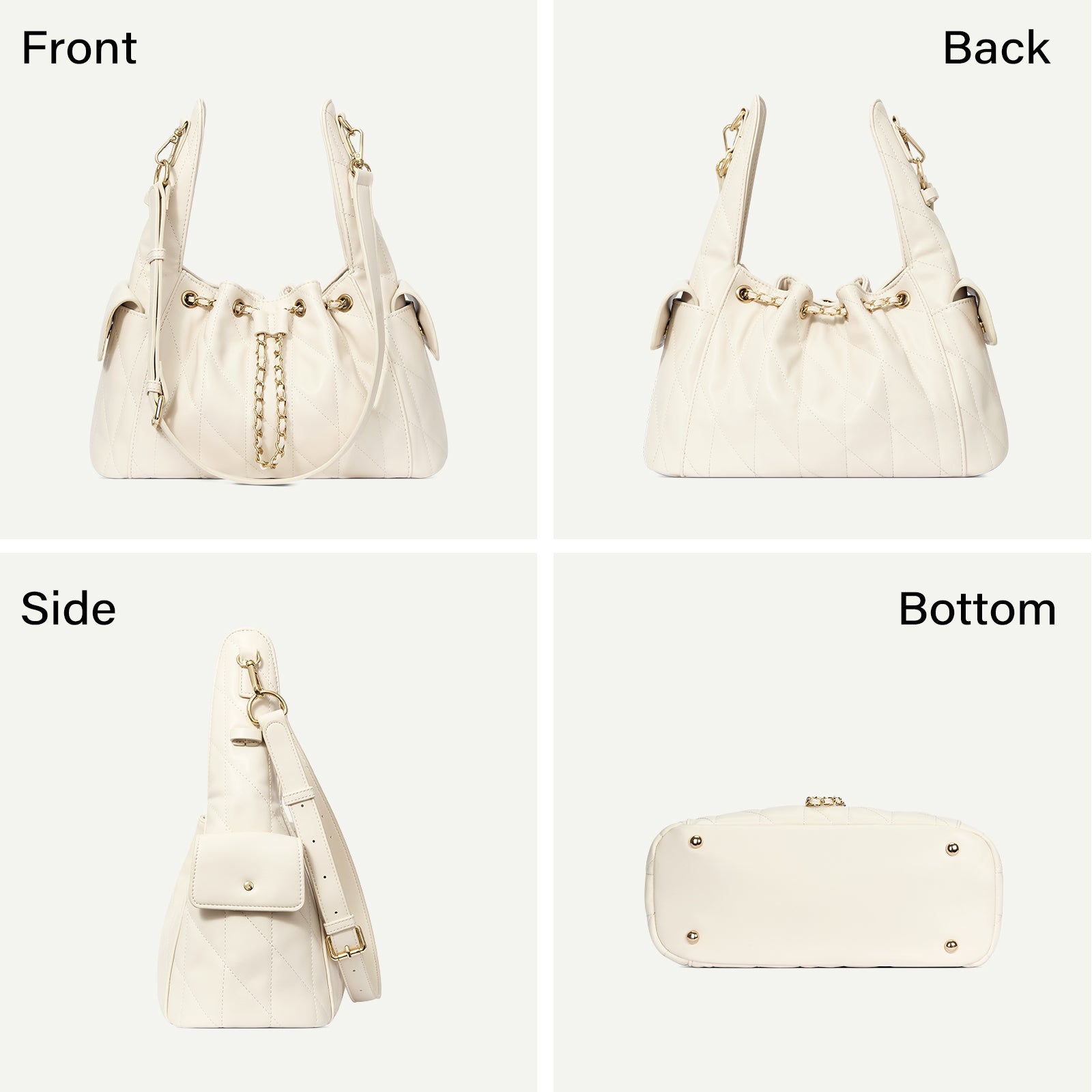 Cluci Chic Bag - Crumpled Shoulder Purse