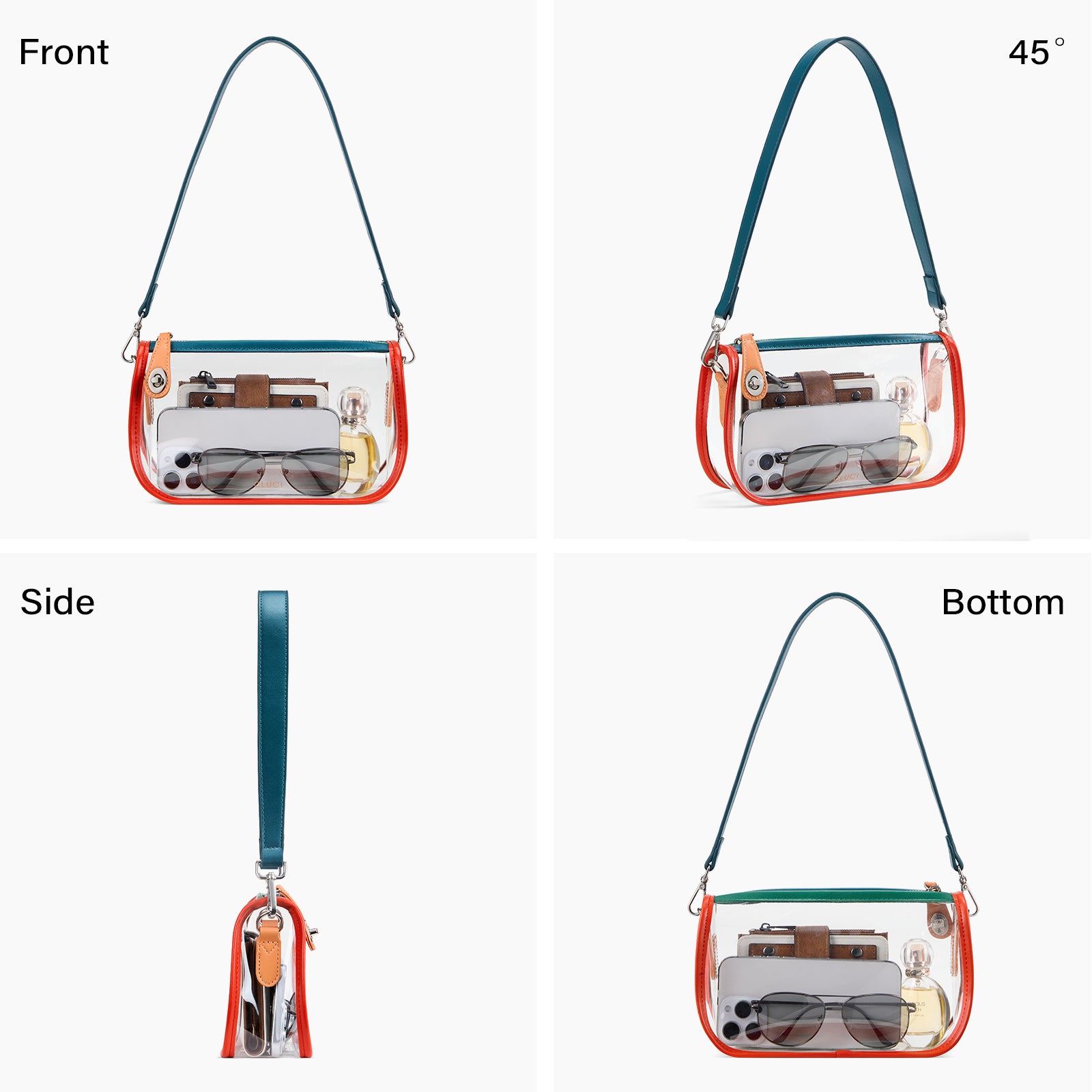 CLUCI Clear Purse Crossbody Bags for Concerts Sports Events Festivals