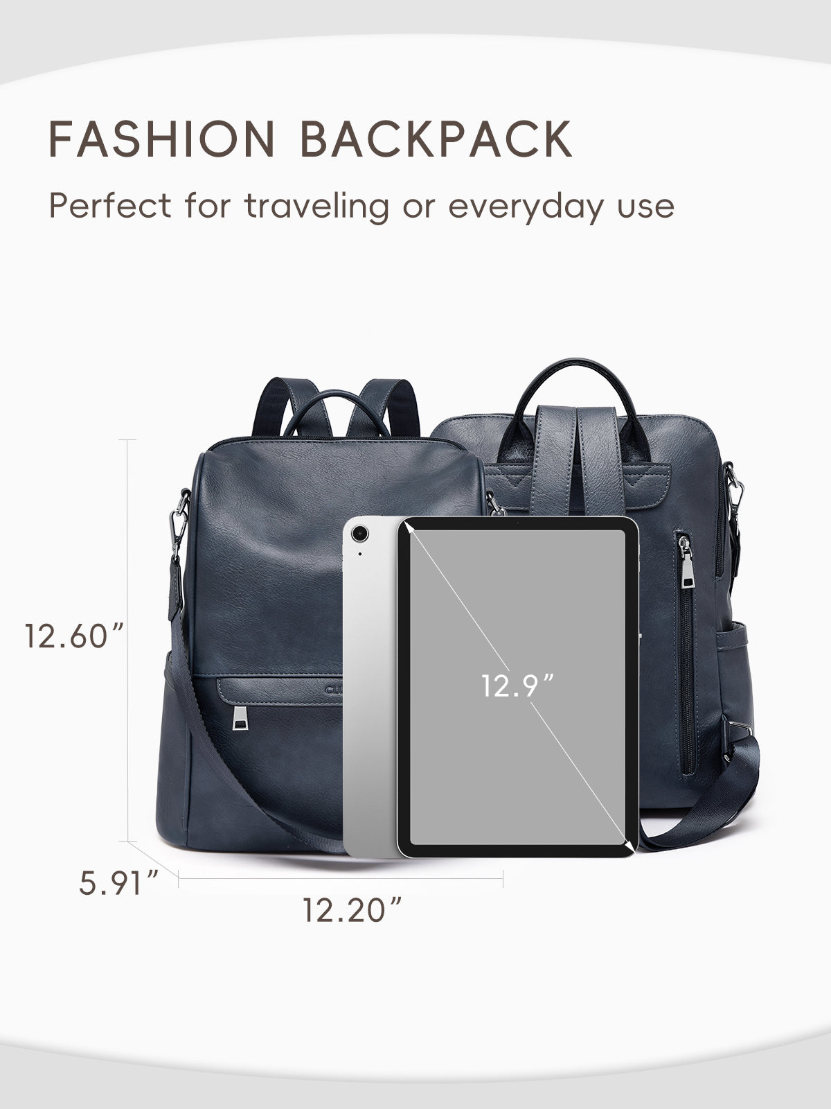 Large Capacity Fashion Designer Womens Backpack Purse