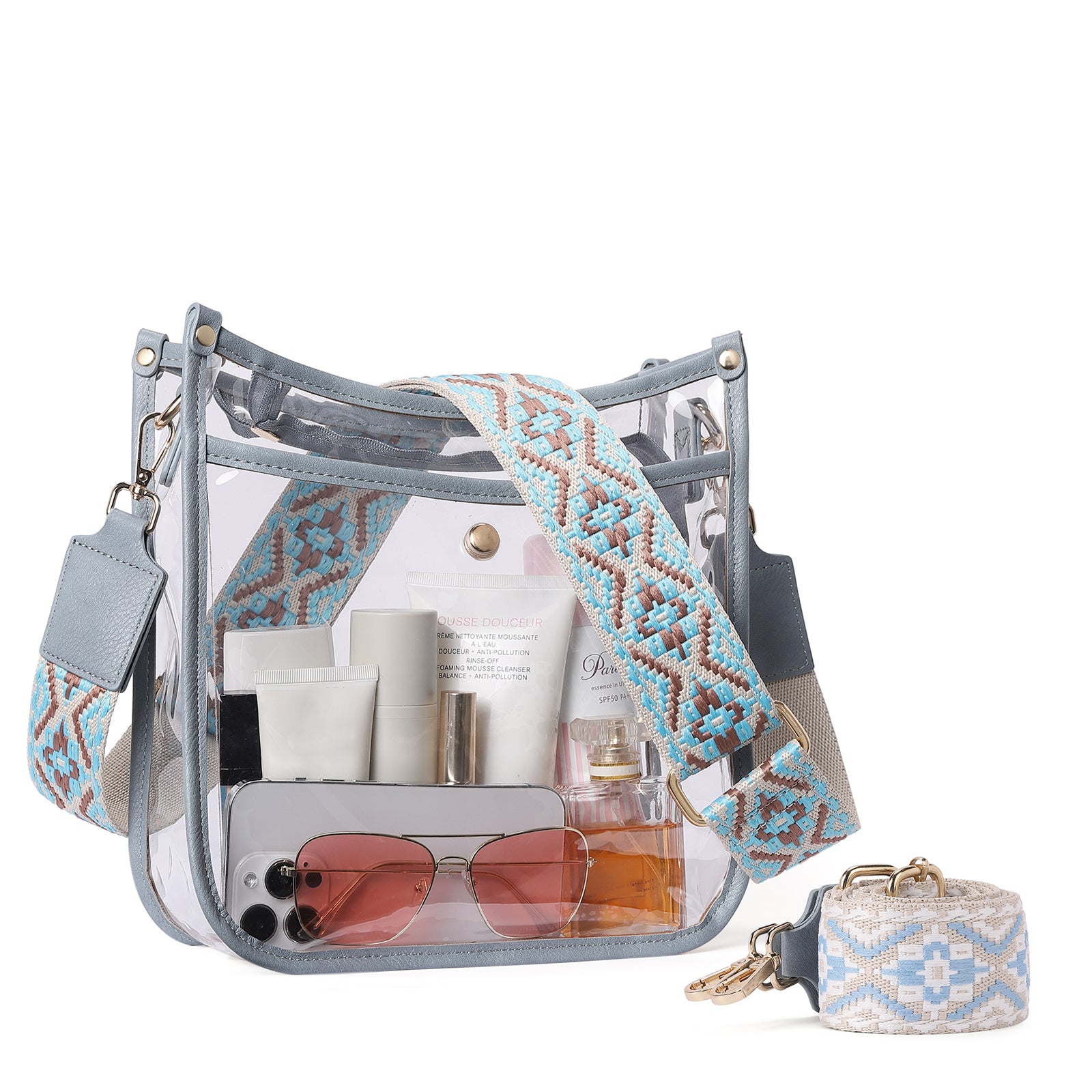 X Clear Bag MoKo Transparent Clear Bag, Stadium-Approved