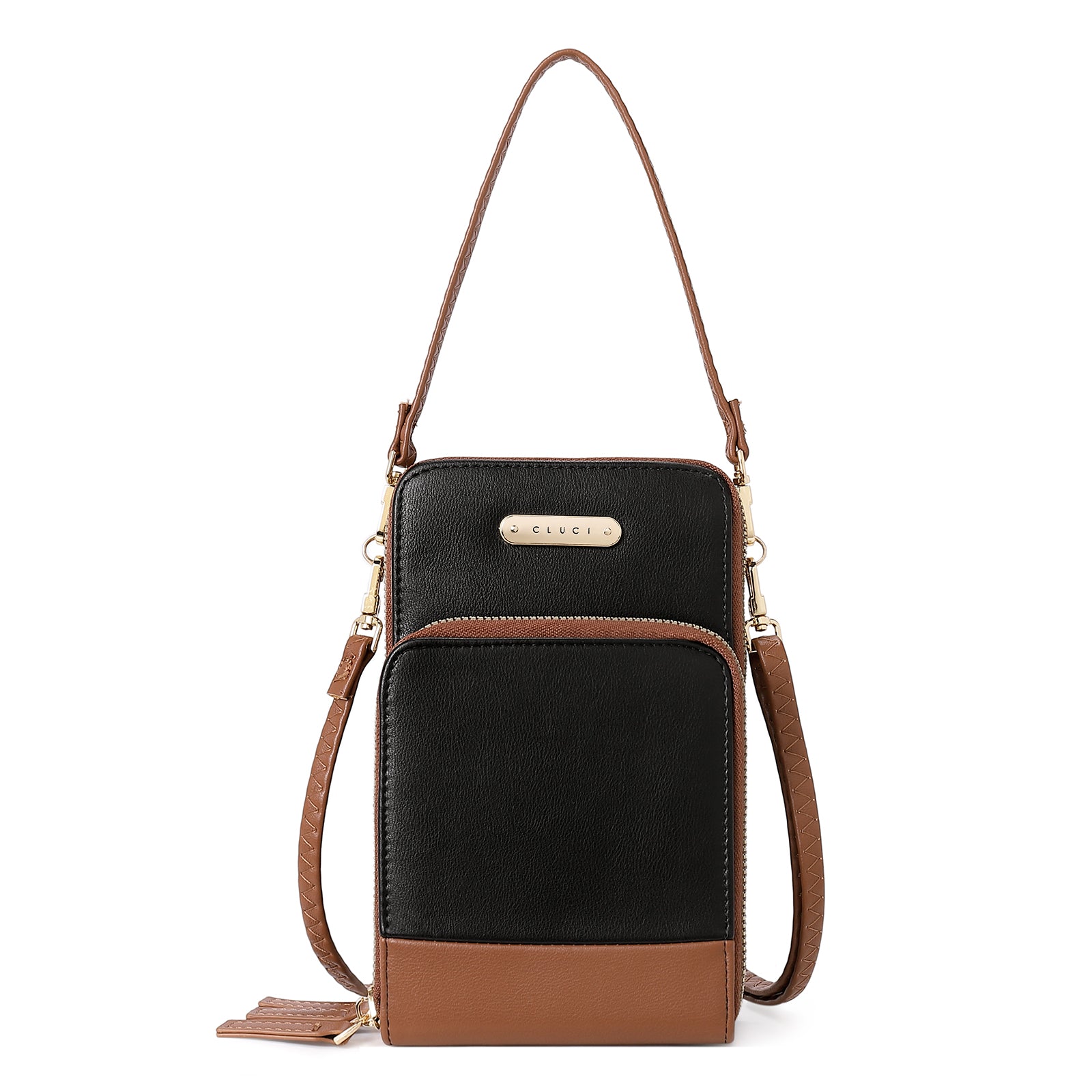 CLUCI Small Crossbody Bag for Women Leather Cellphone Shoulder Purses Fashion Travel Designer Wallet