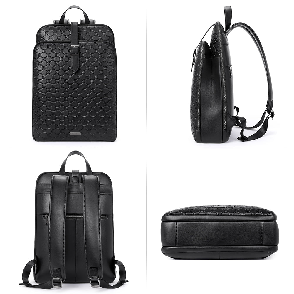Koch Genuine Leather 15.6 Inch Laptop Backpack Purse For Women