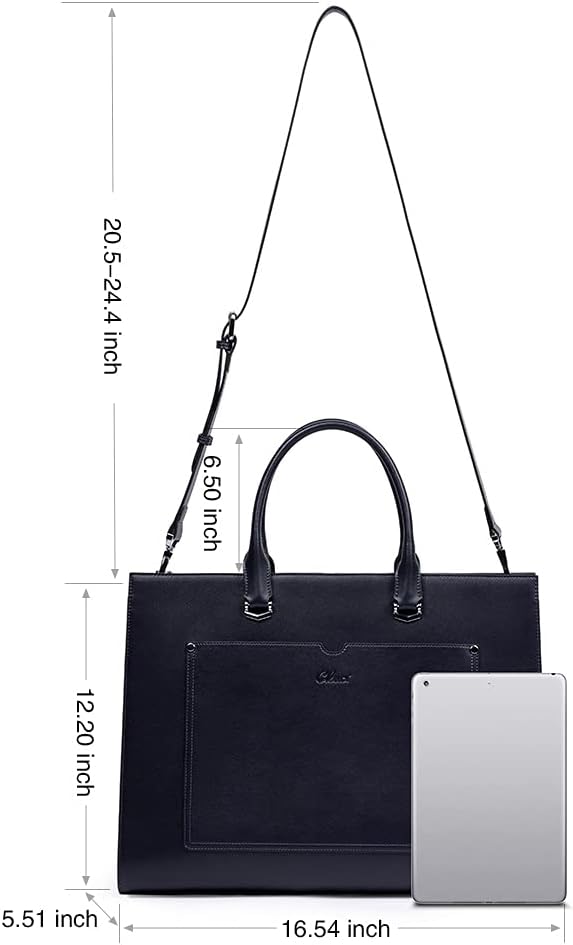 Lauren Refined Leather Briefcase For Women For Daily Use