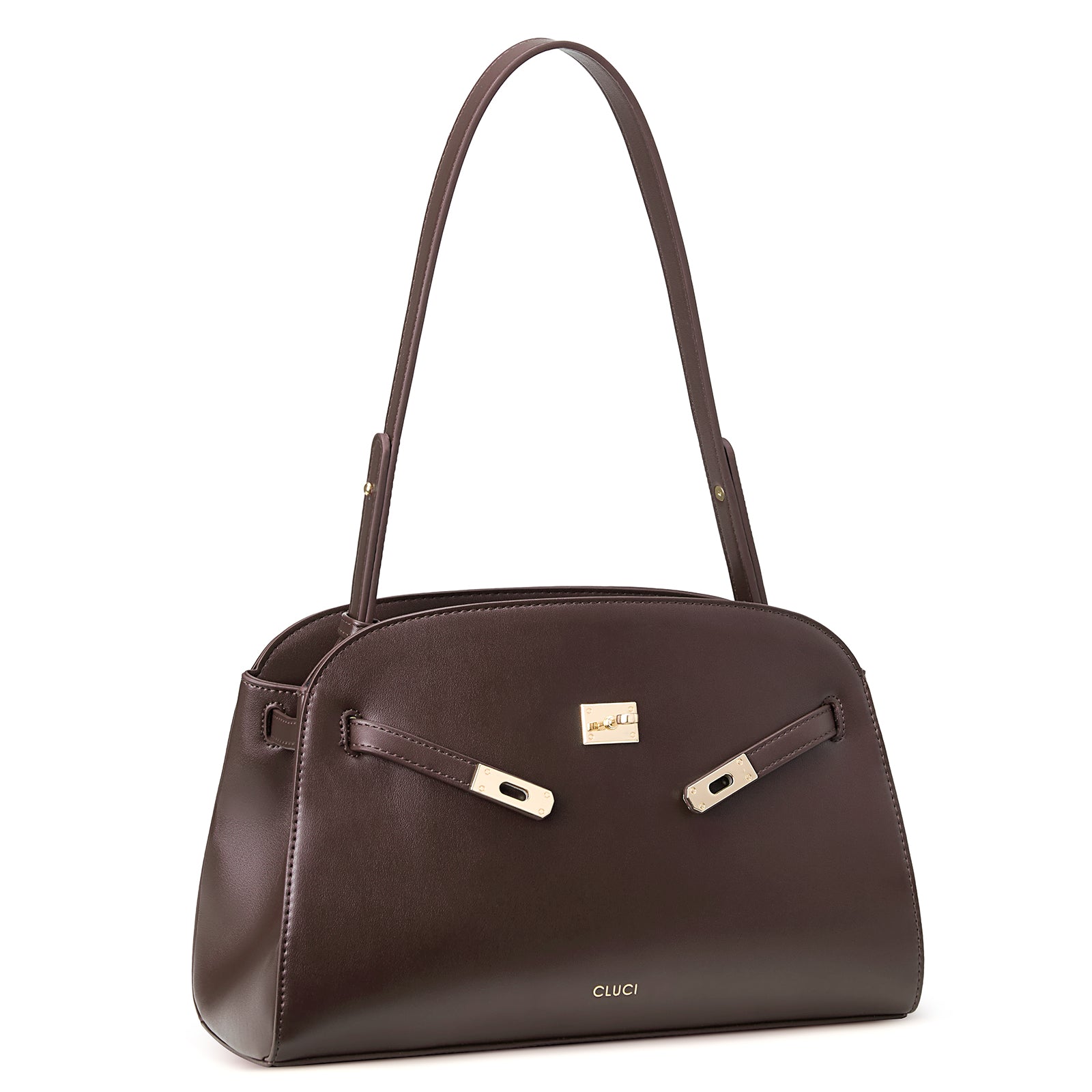 Water Repellent Shoulder Handbags with 2 Adjustable Straps Leather Crossbody Bag