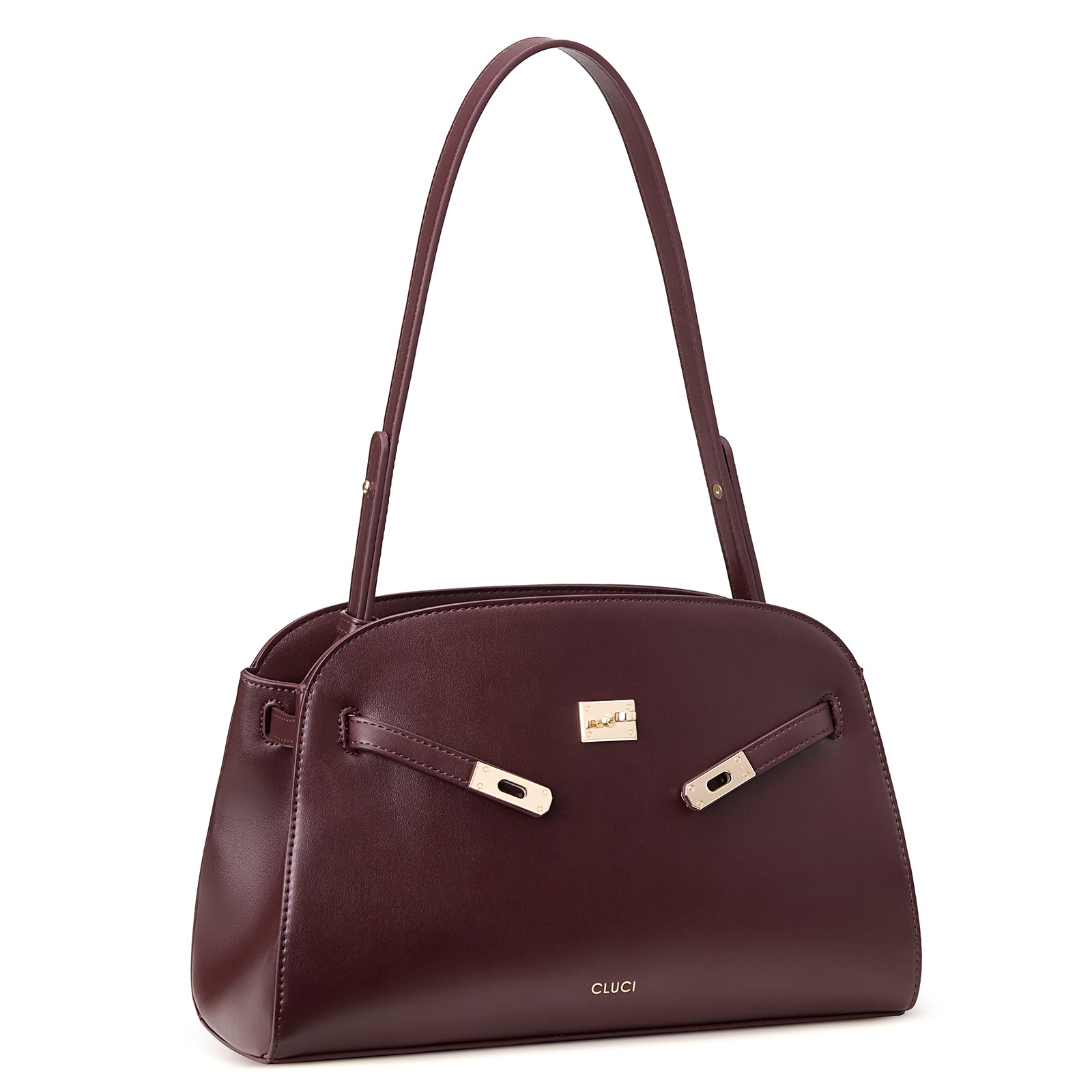 Water Repellent Shoulder Handbags with 2 Adjustable Straps Leather Crossbody Bag