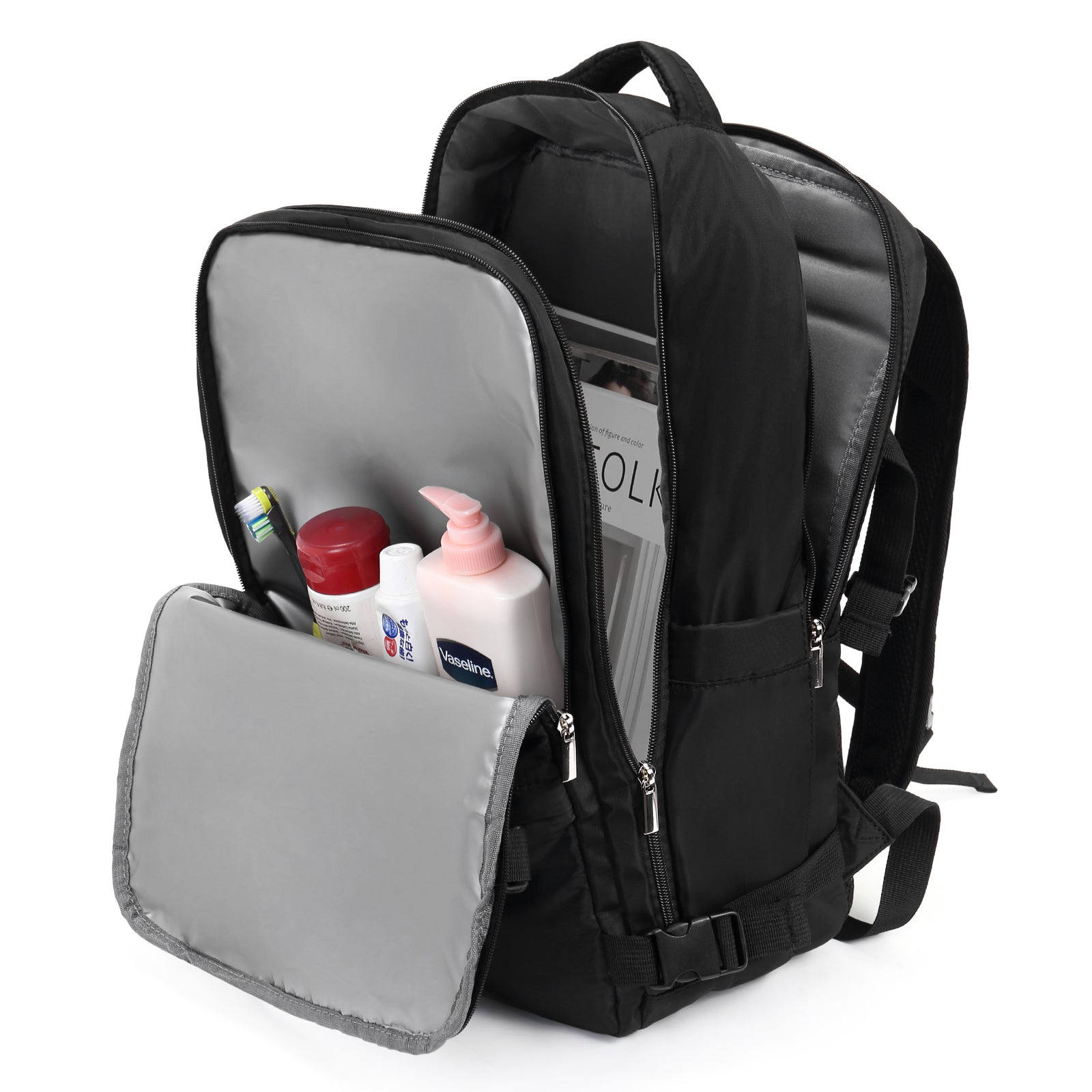 CLUCI Travel Backpack 15.6 Inch College Laptop Backpack with USB Charging Port,Carry on Backpack for Airplanes