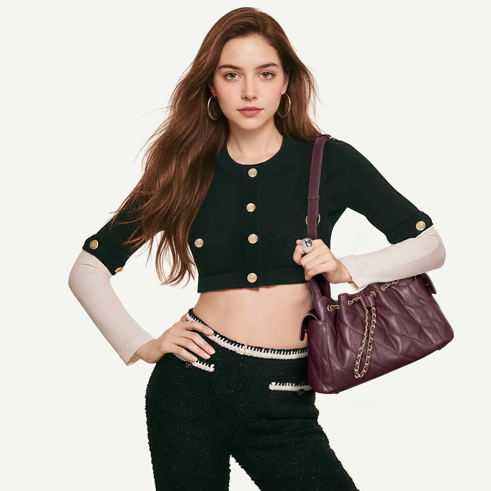 Cluci Chic Bag - Crumpled Shoulder Purse