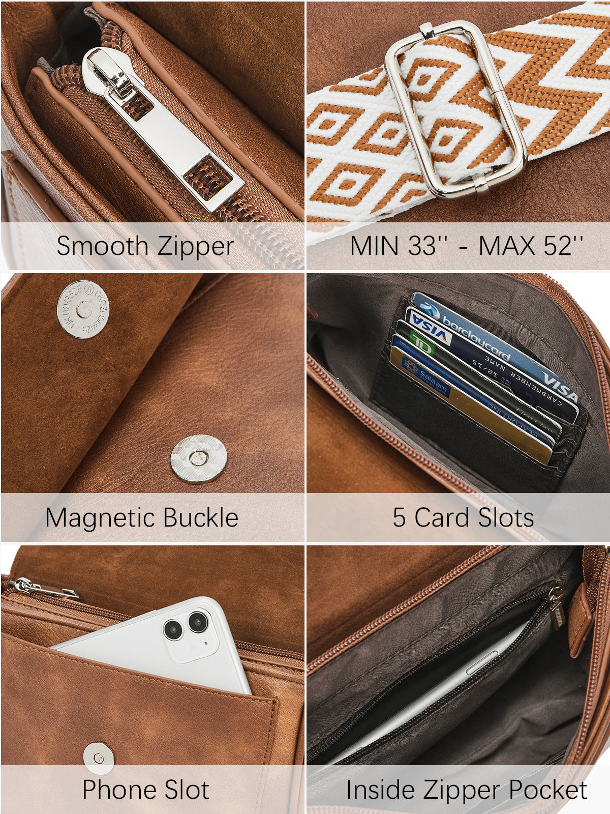 CLUCI Small Crossbody Bags for Women Trendy Purses