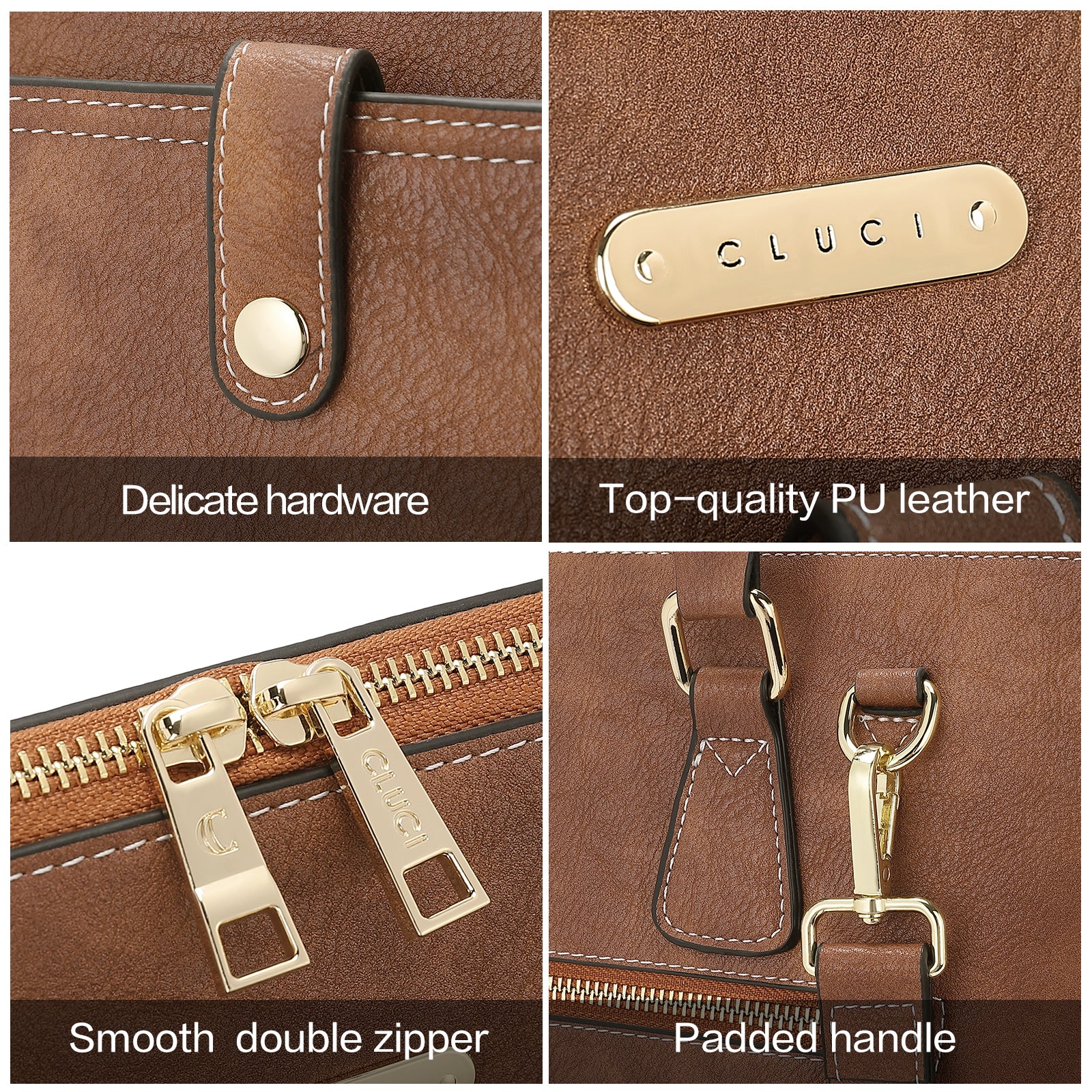 Claire  Premium Leather Messenger Briefcase For School And Work