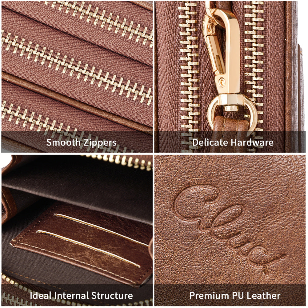 CLUCI Small Crossbody Bag for Women Leather Cellphone Shoulder Purses Fashion Travel Designer Wallet