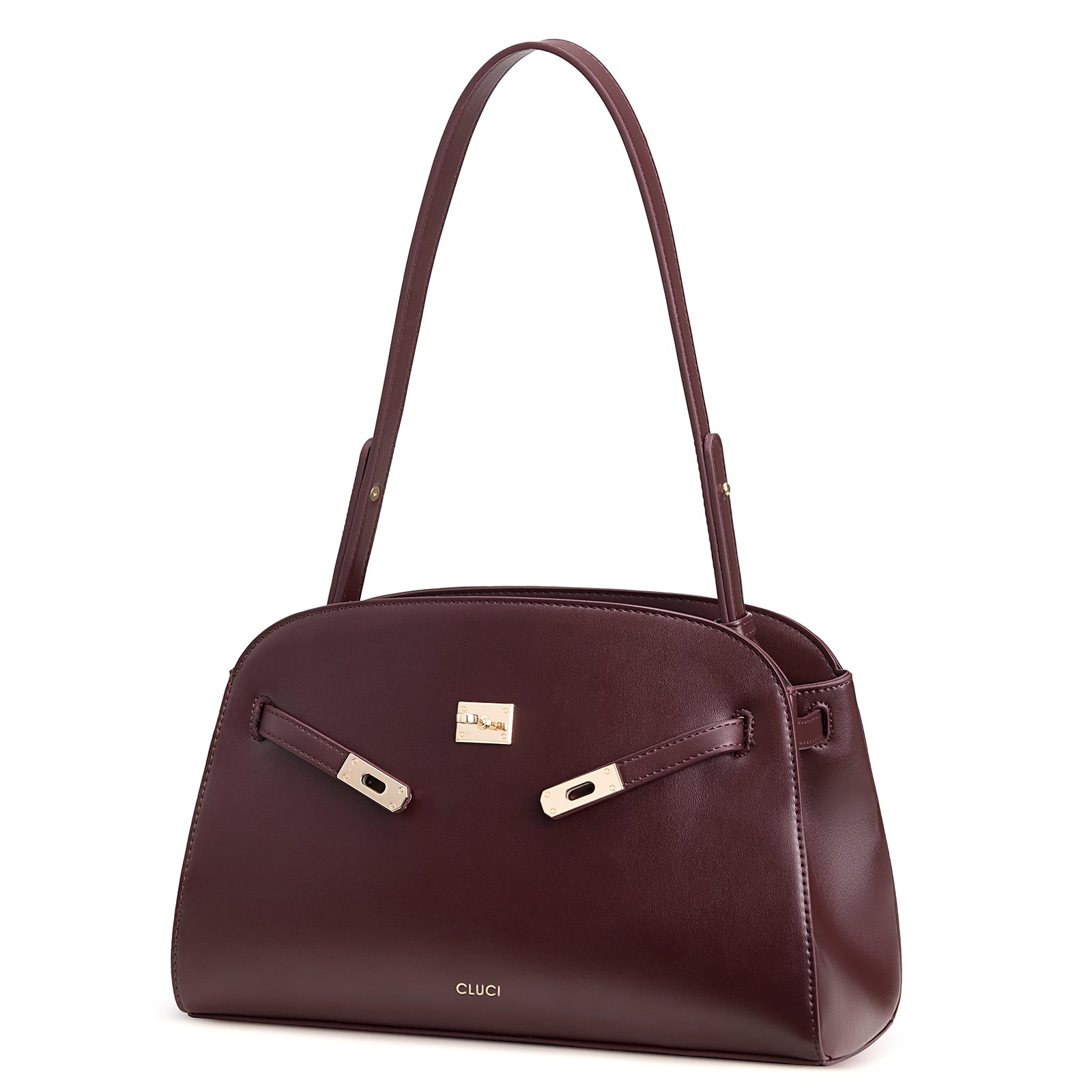 Water Repellent Shoulder Handbags with 2 Adjustable Straps Leather Crossbody Bag