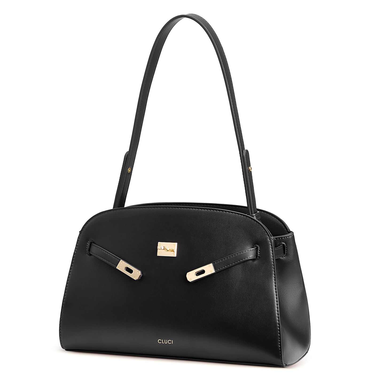 Water Repellent Shoulder Handbags with 2 Adjustable Straps Leather Crossbody Bag